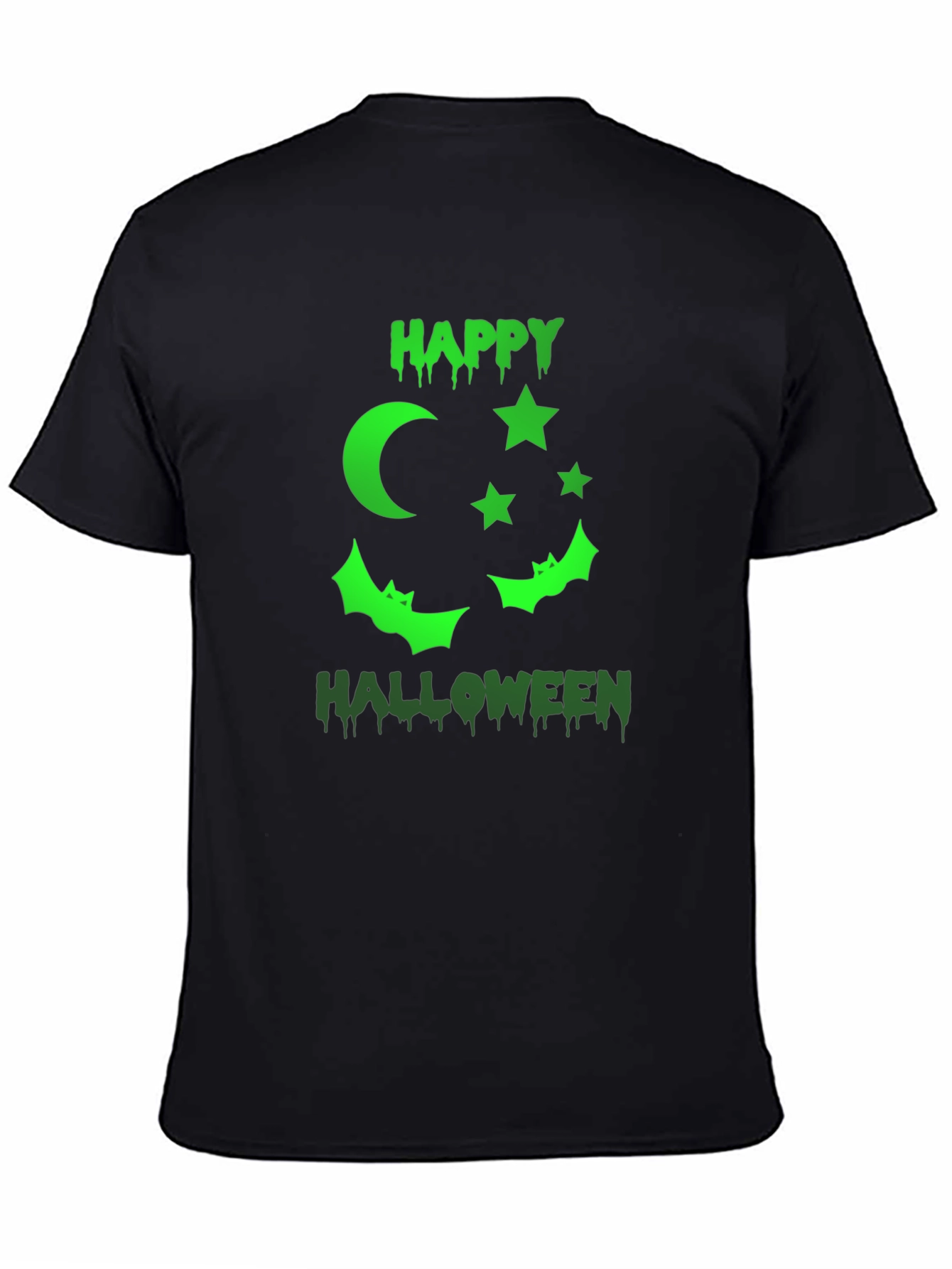 Happy Halloween Graphic T-Shirt - Black