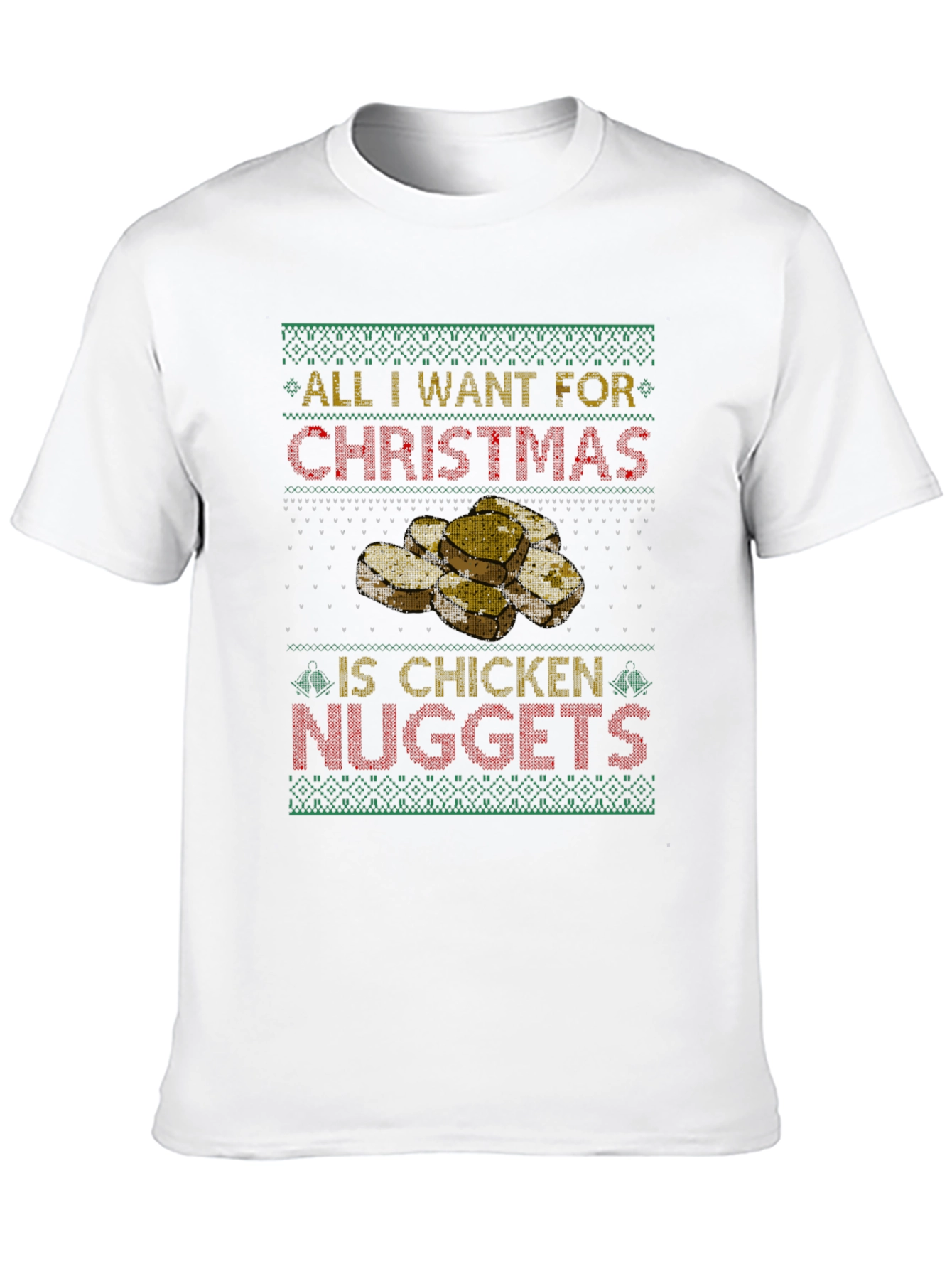 Chicken Nugget Christmas Sweater T-Shirt