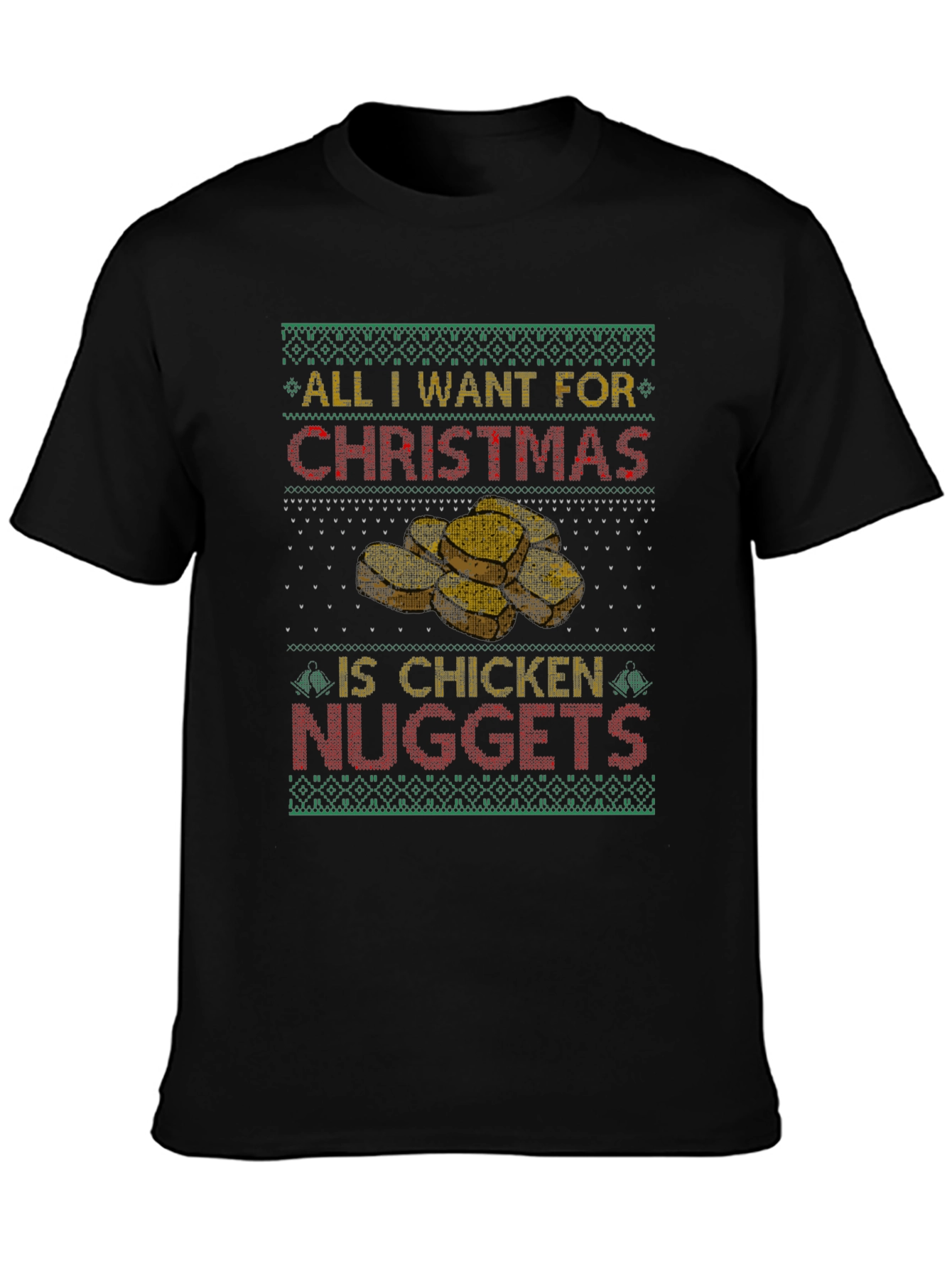 Chicken Nugget Christmas Sweater T-Shirt
