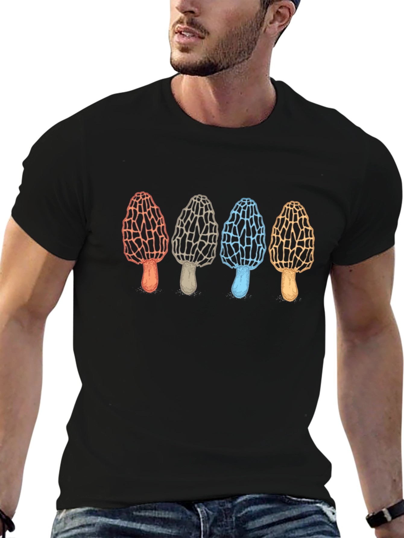 Mushroom Graphic Tee - Unique Fungi Design