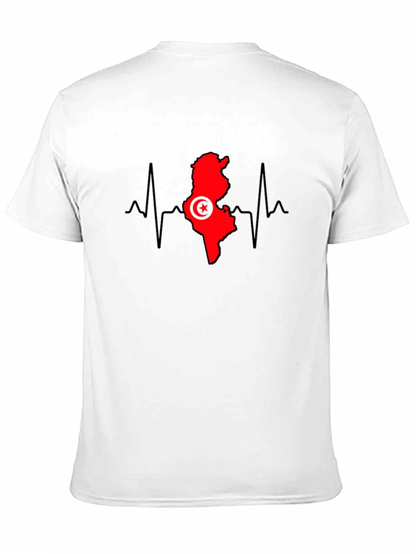 Tunisia Heartbeat T-Shirt - Tunisian Pride Tee