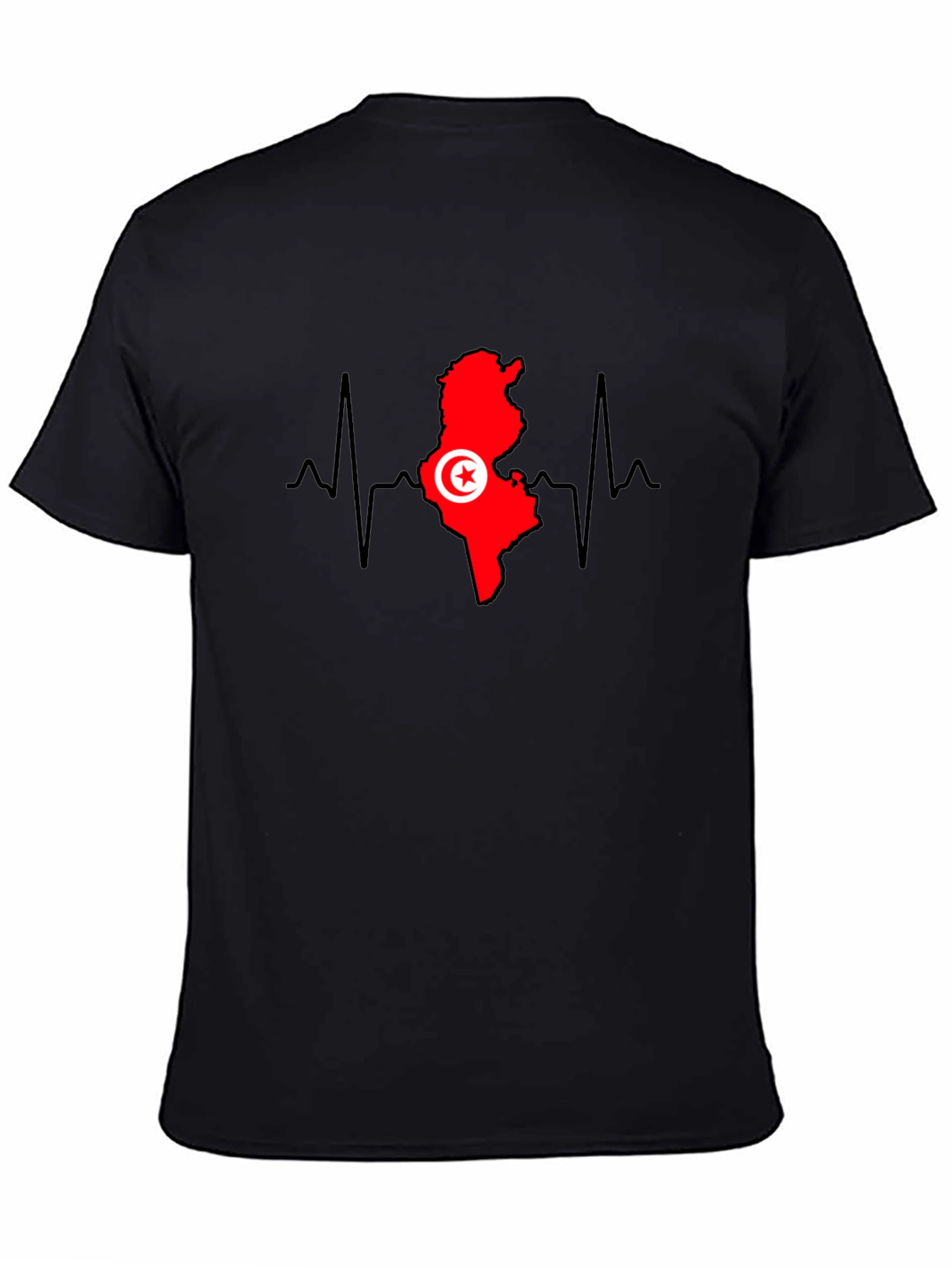 Tunisia Heartbeat T-Shirt - Tunisian Pride Tee
