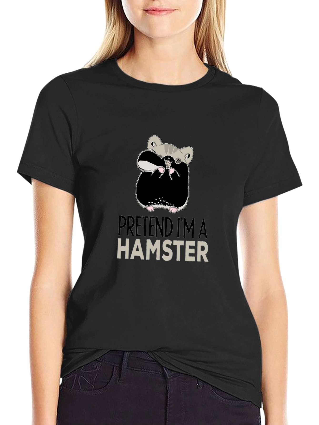 Pretend Im a Hamster Funny Novelty T-Shirt