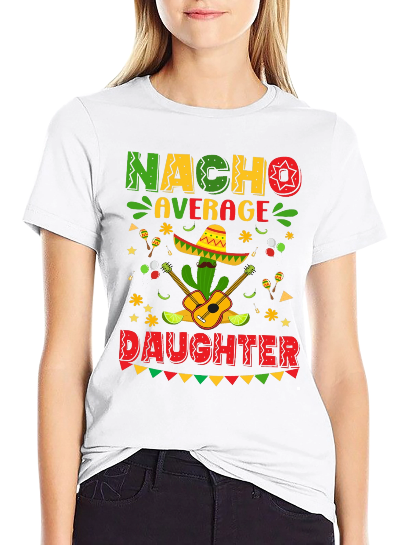 Nacho Average Daughter Cinco De Mayo Graphic Tee