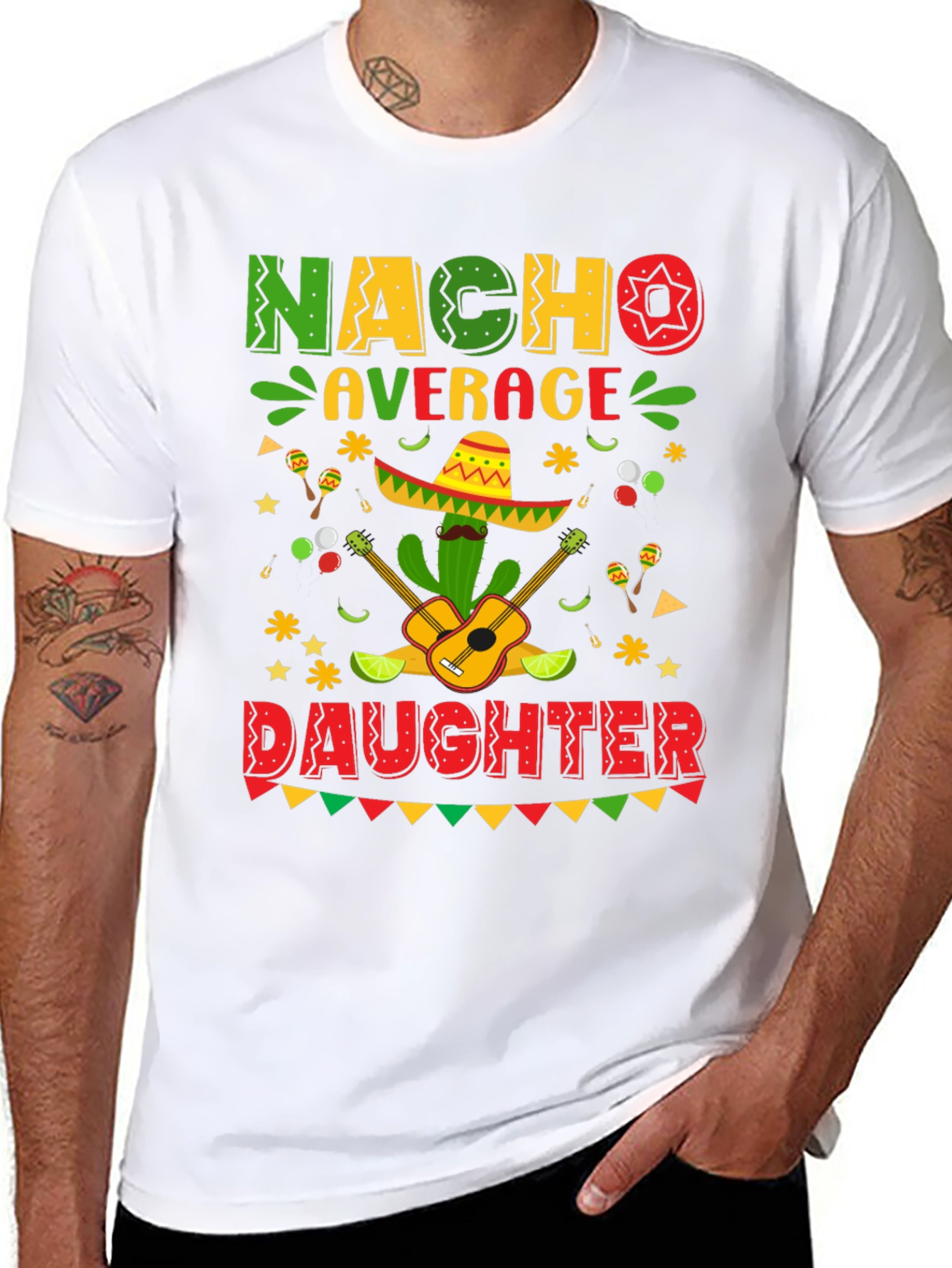 Nacho Average Daughter Cinco De Mayo Graphic Tee