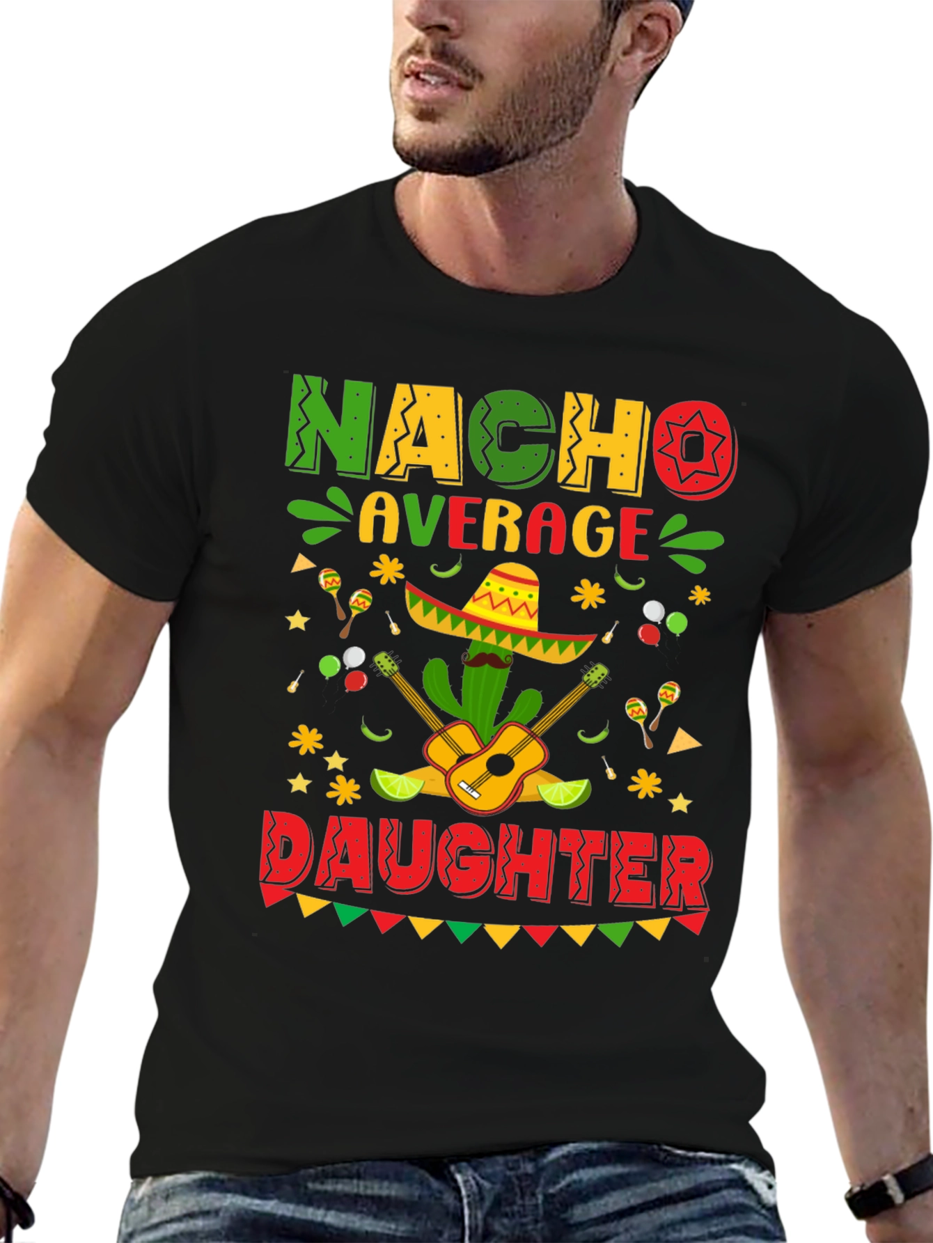 Nacho Average Daughter Cinco De Mayo Graphic Tee