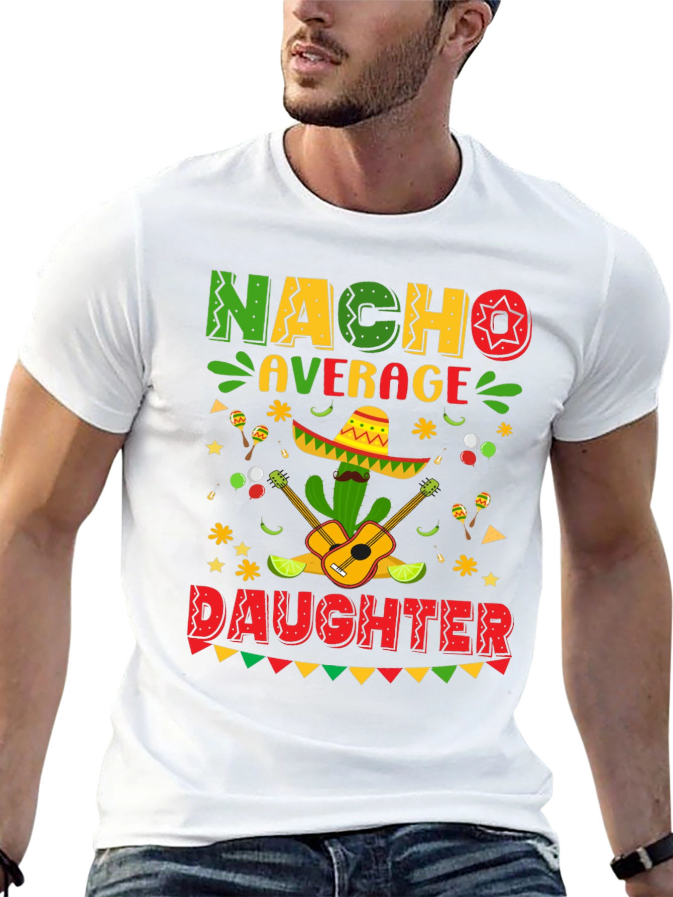 Nacho Average Daughter Cinco De Mayo Graphic Tee