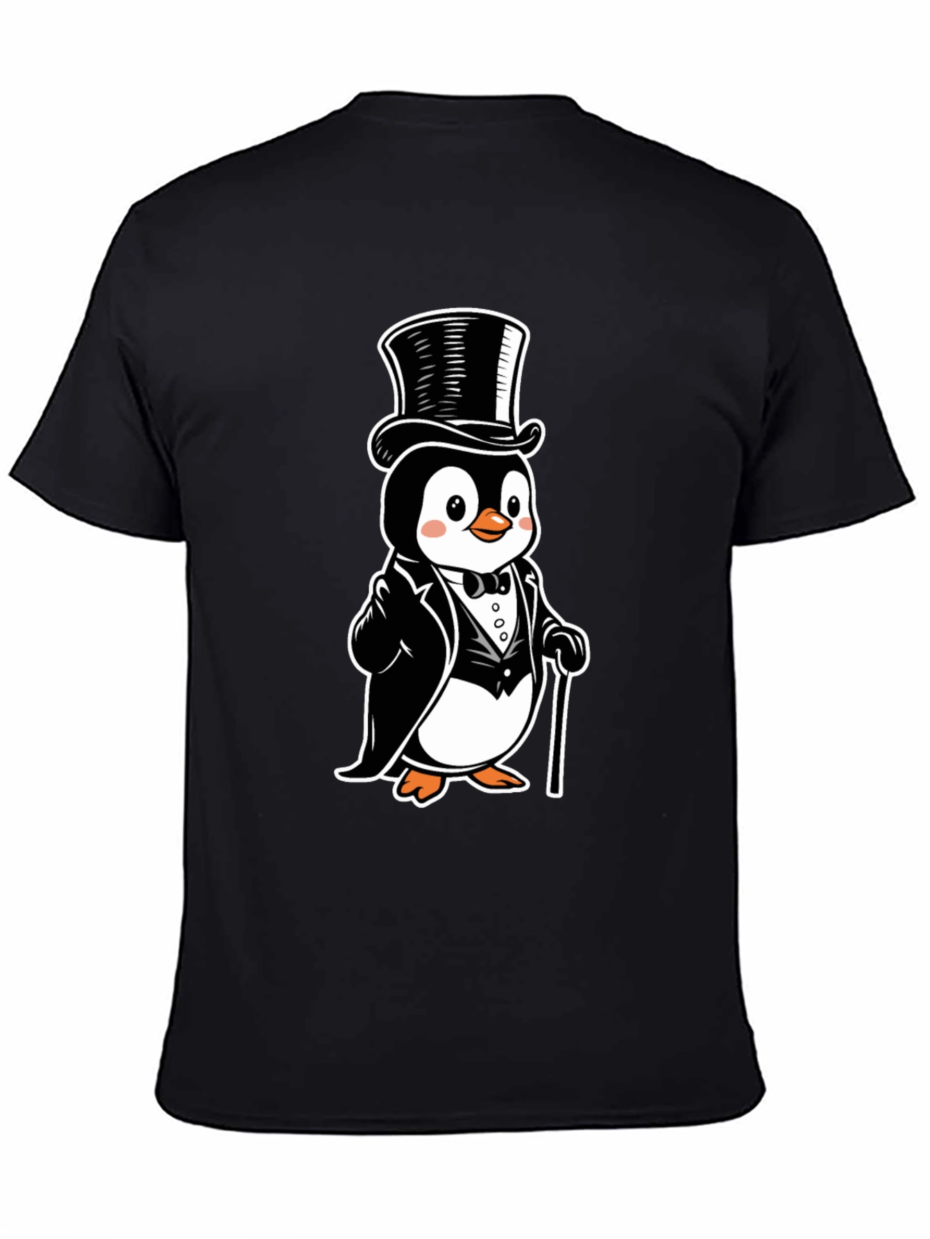 Penguin Tuxedo T-Shirt - Cartoon Style