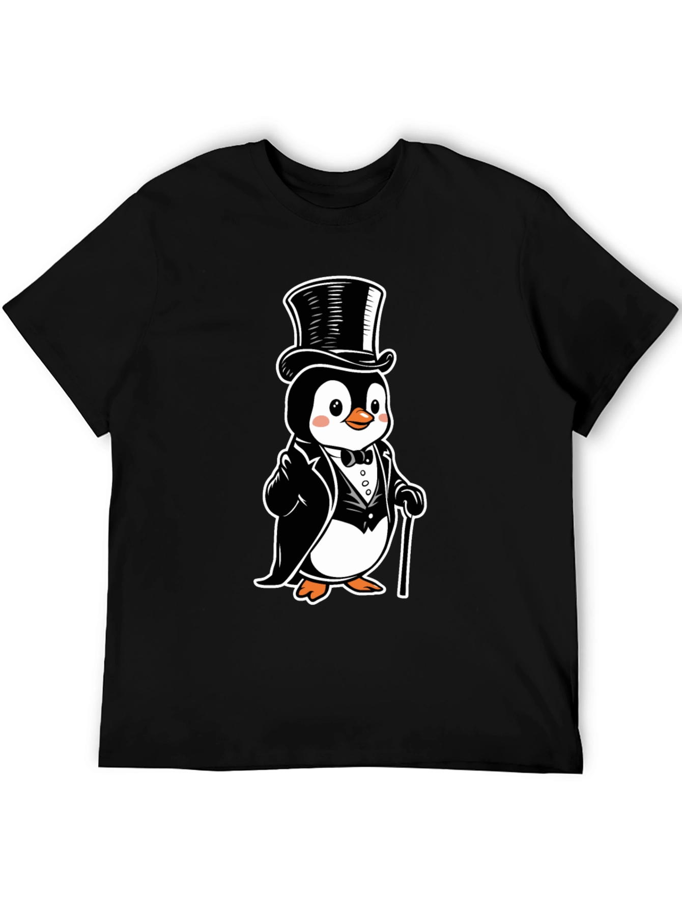 Penguin Tuxedo T-Shirt - Cartoon Style