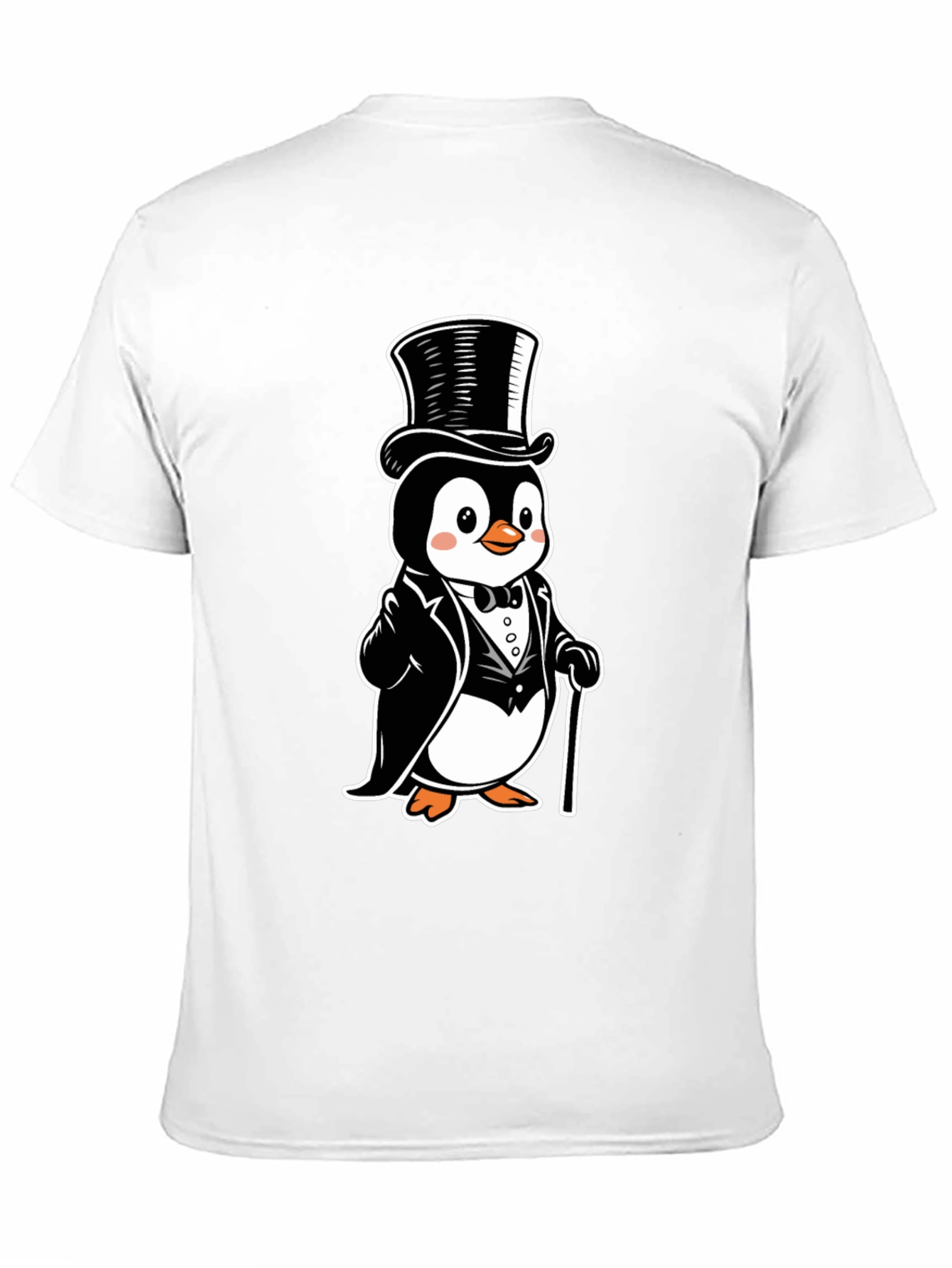 Penguin Tuxedo T-Shirt - Cartoon Style