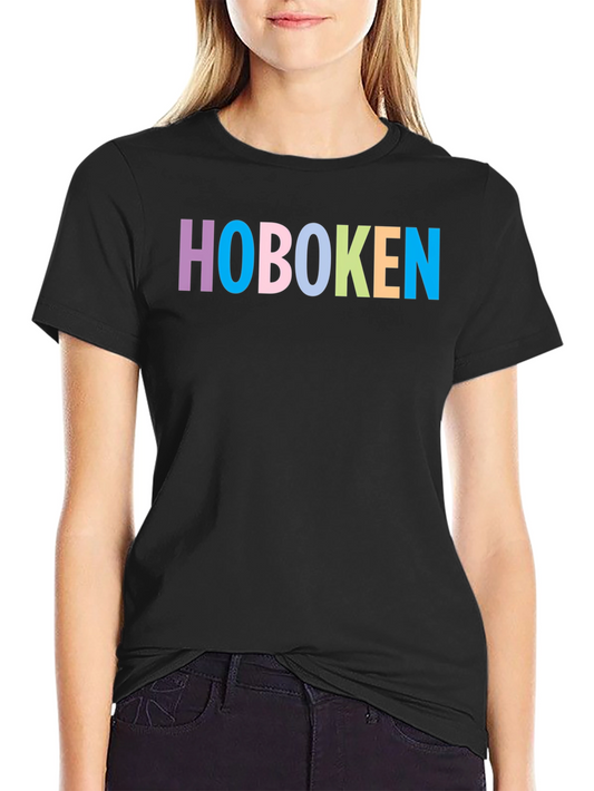 Hoboken Colorful Graphic T-Shirt - Stylish Casual Wear