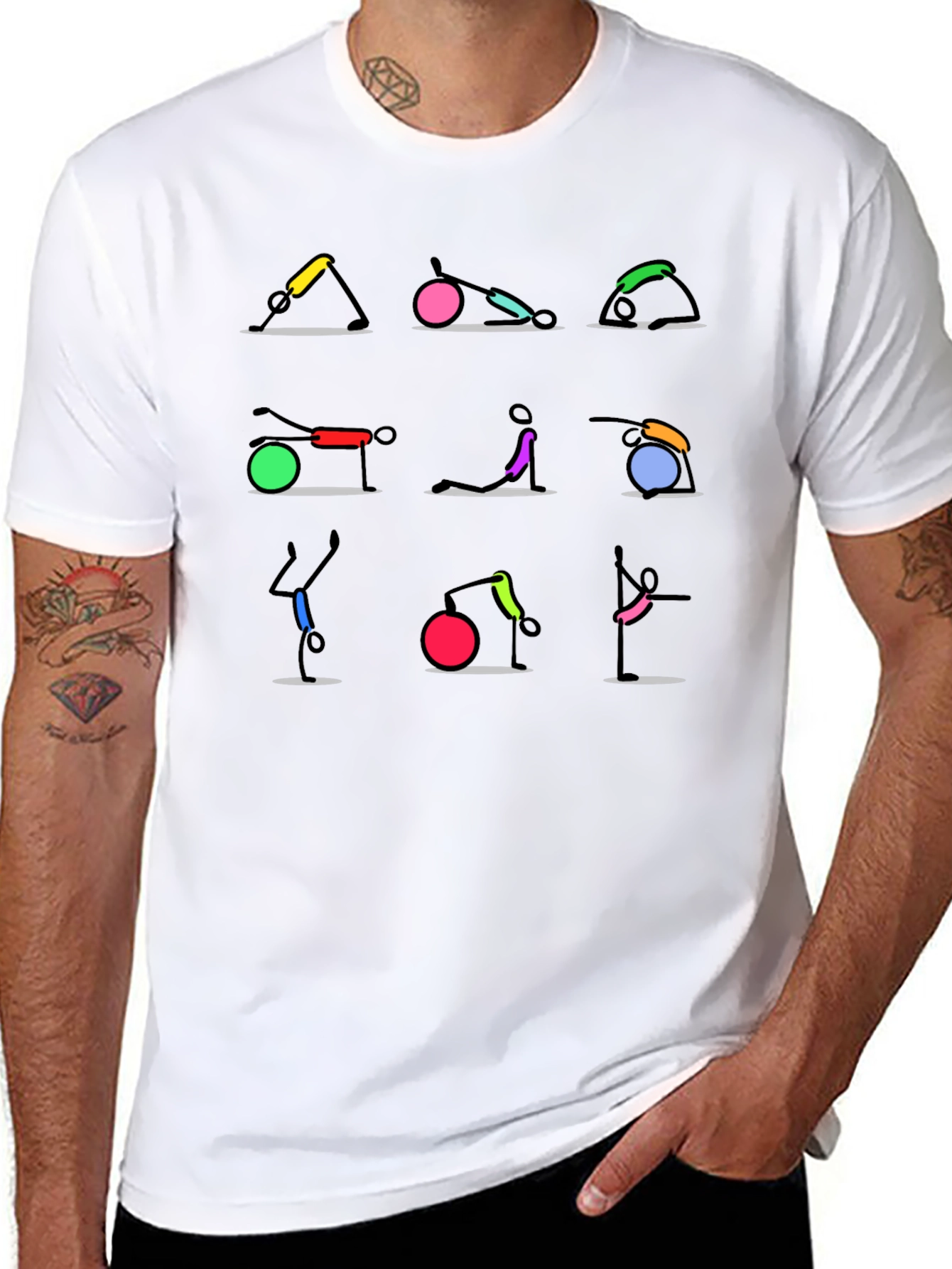 Yoga Pose Graphic T-Shirt