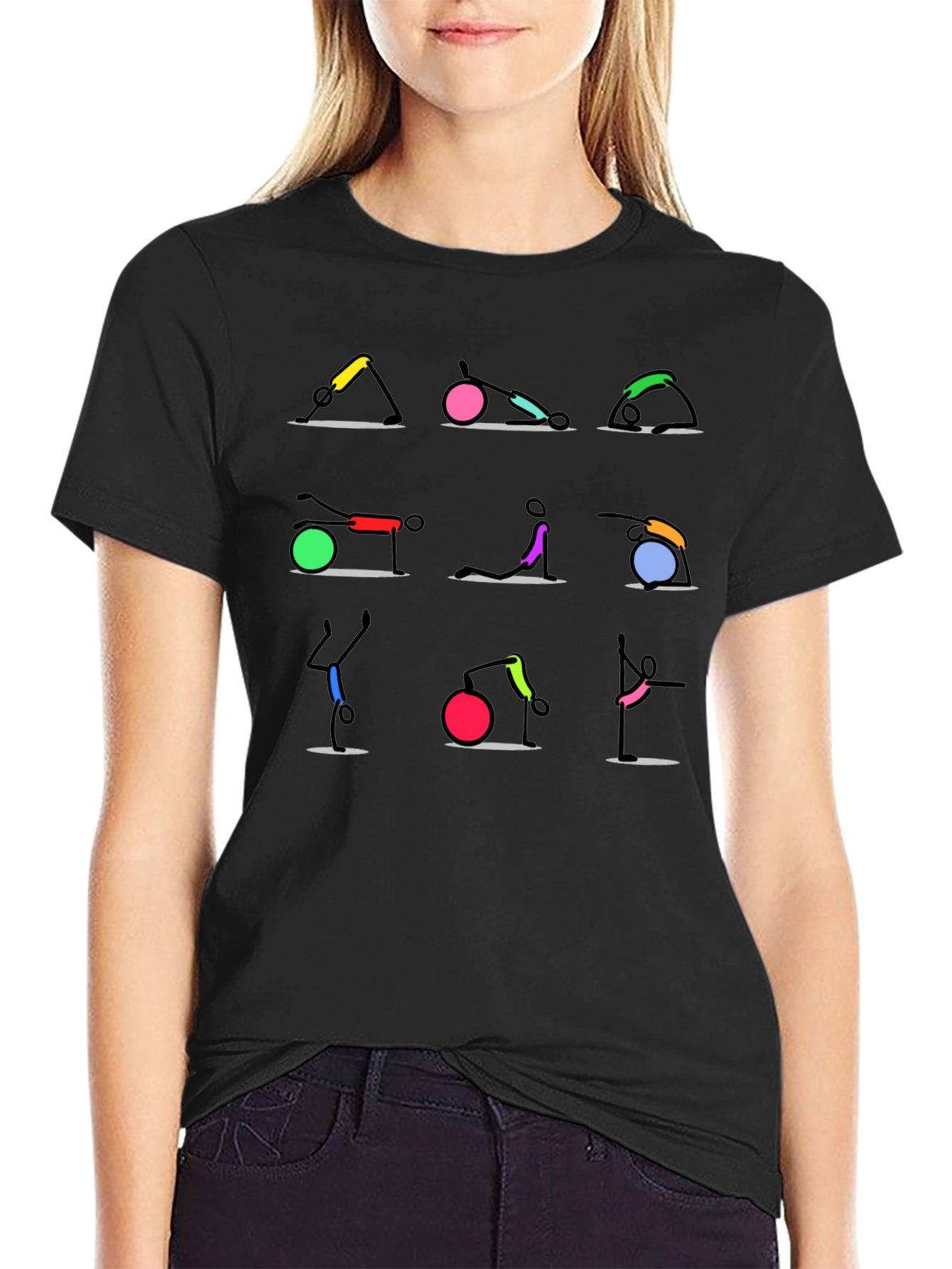 Yoga Pose Graphic T-Shirt