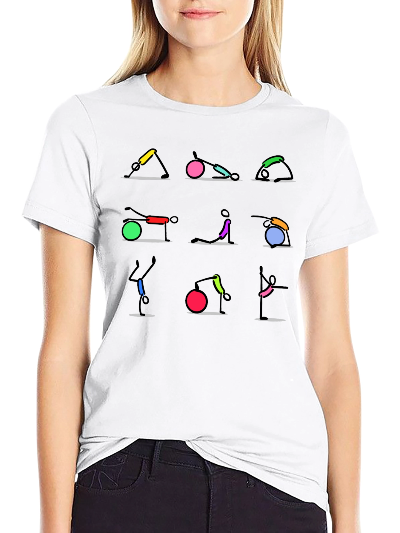 Yoga Pose Graphic T-Shirt