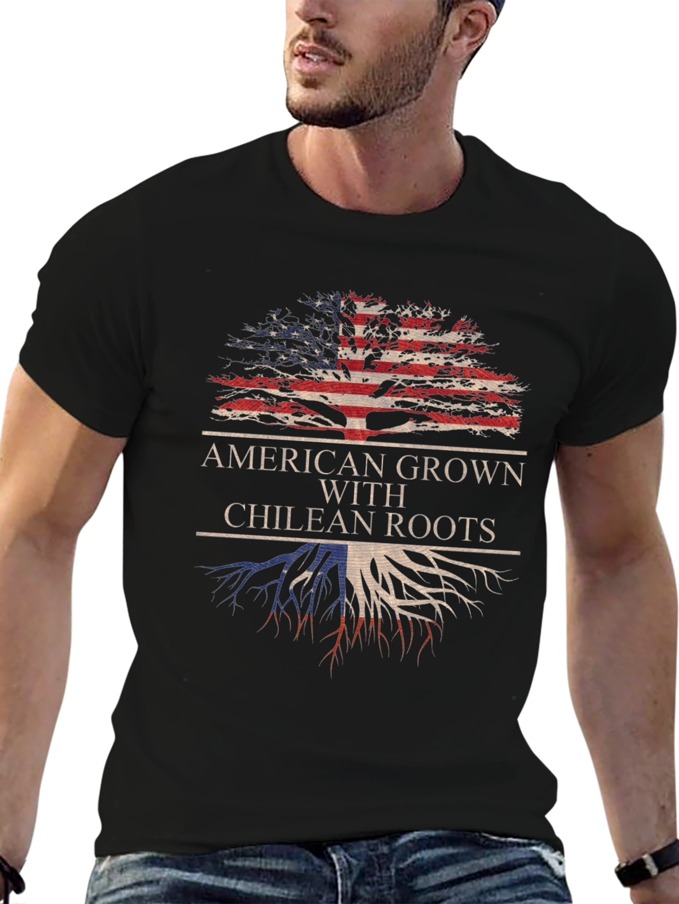 American Grown with Chilean Roots Graphic Tee