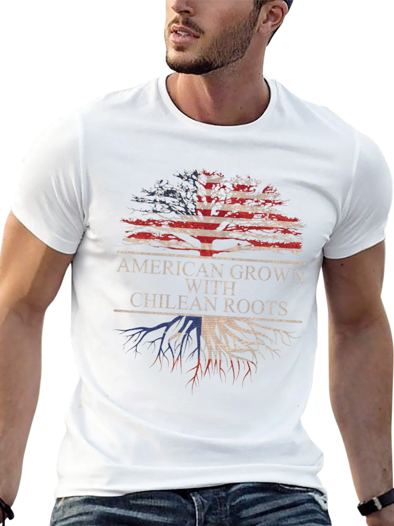 American Grown with Chilean Roots Graphic Tee