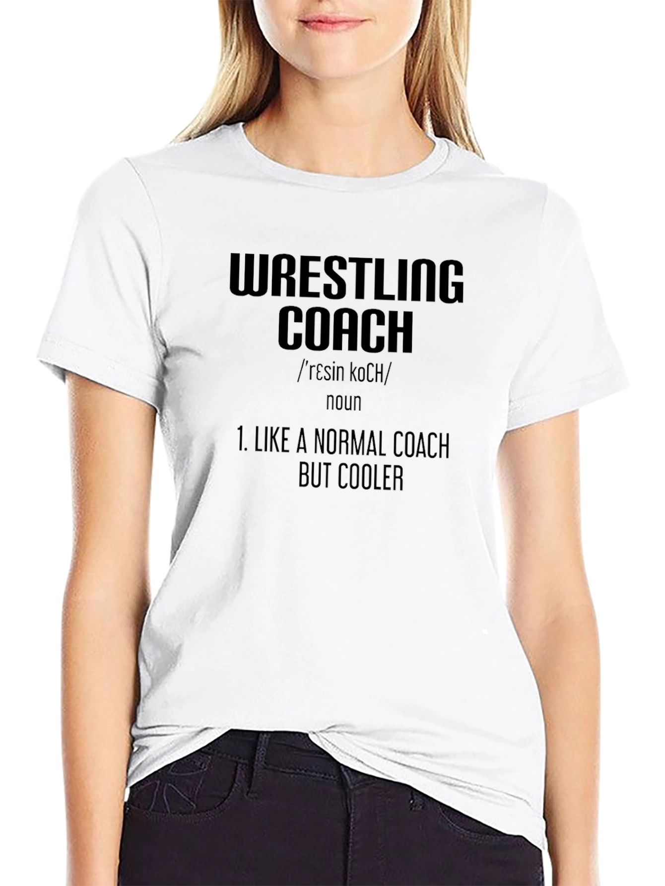 Wrestling Coach Definition T-Shirt - Cool Coach Apparel