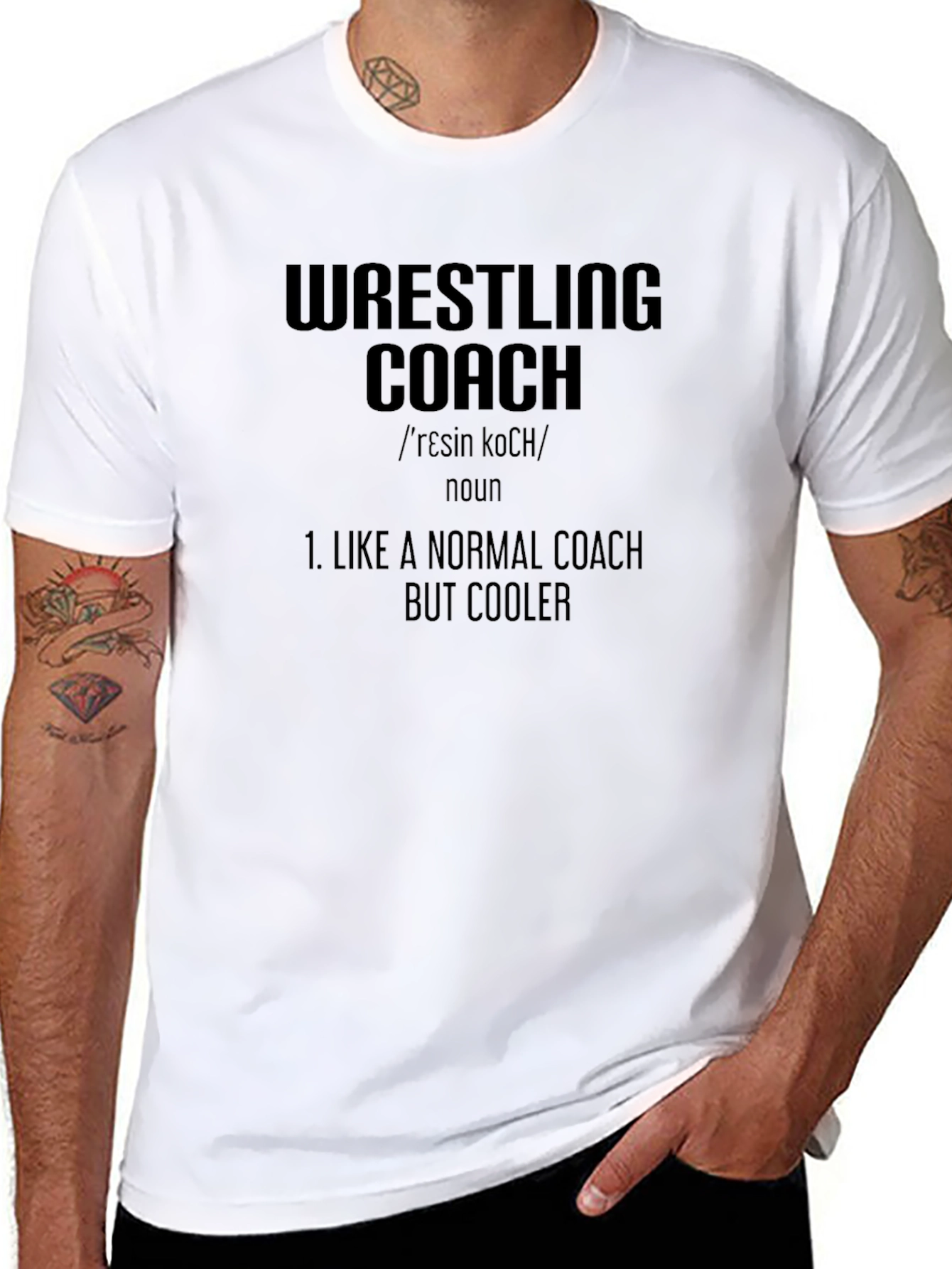 Wrestling Coach Definition T-Shirt - Cool Coach Apparel