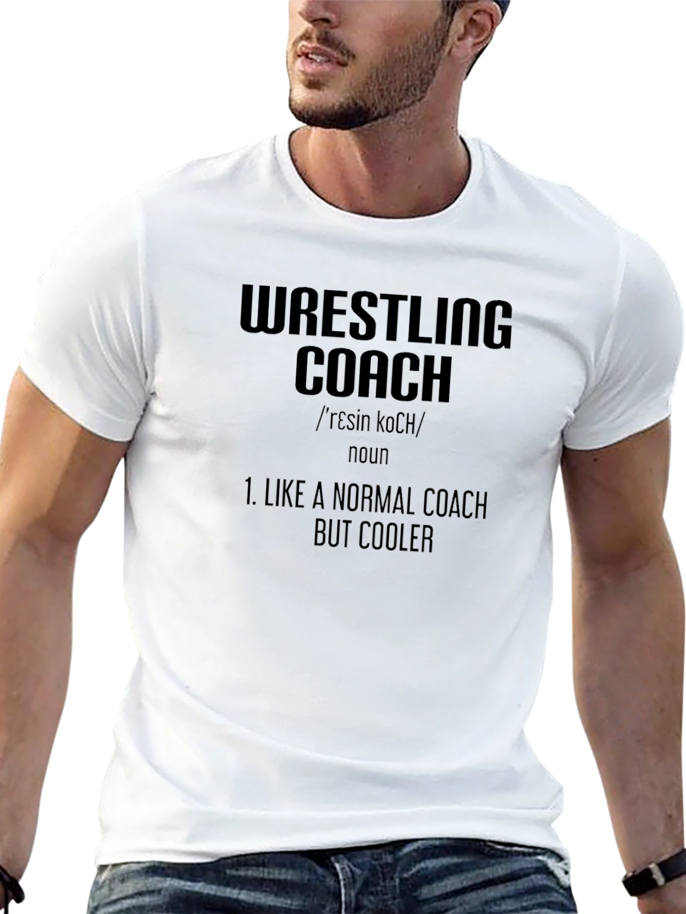 Wrestling Coach Definition T-Shirt - Cool Coach Apparel