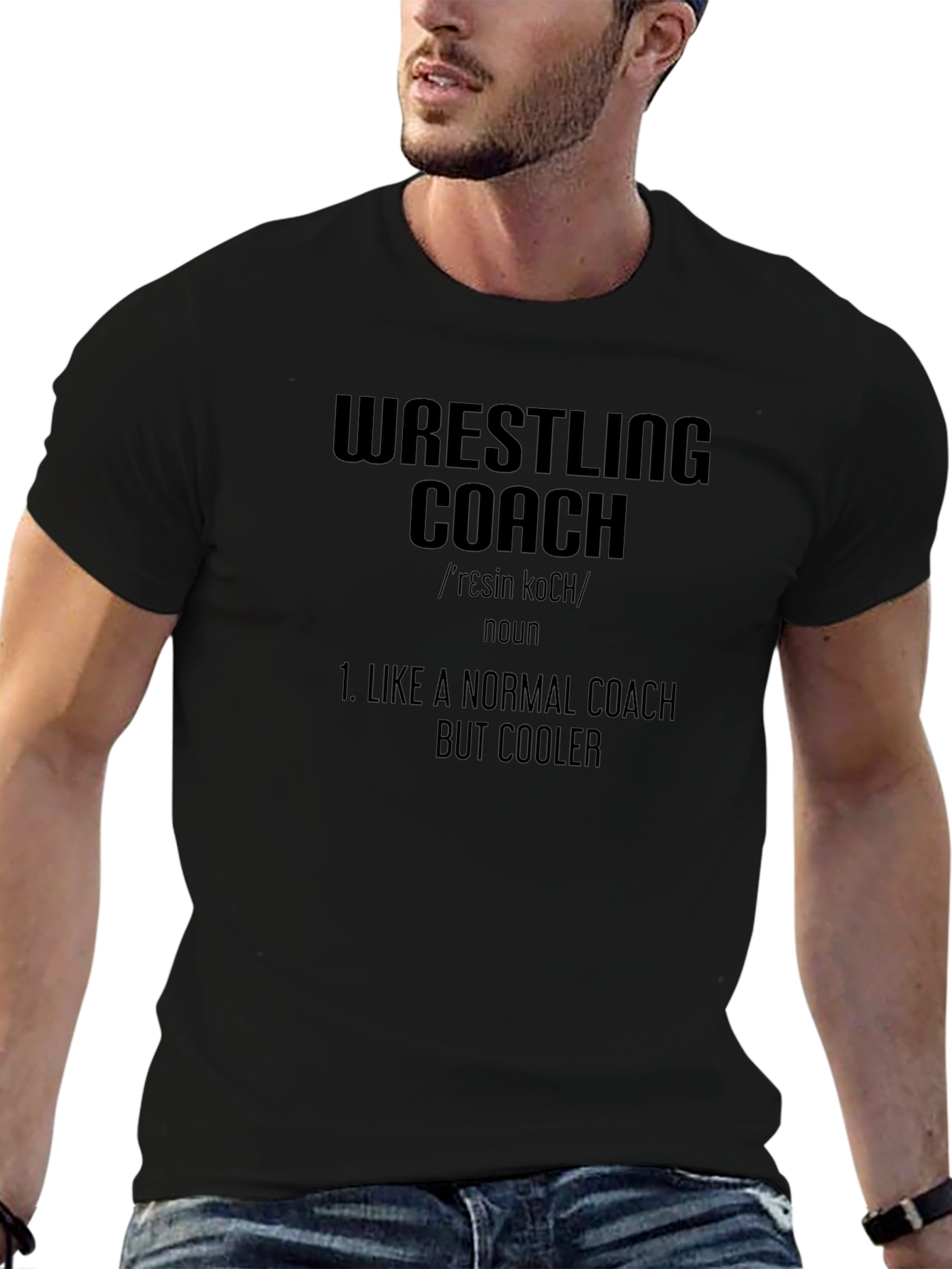 Wrestling Coach Definition T-Shirt - Cool Coach Apparel
