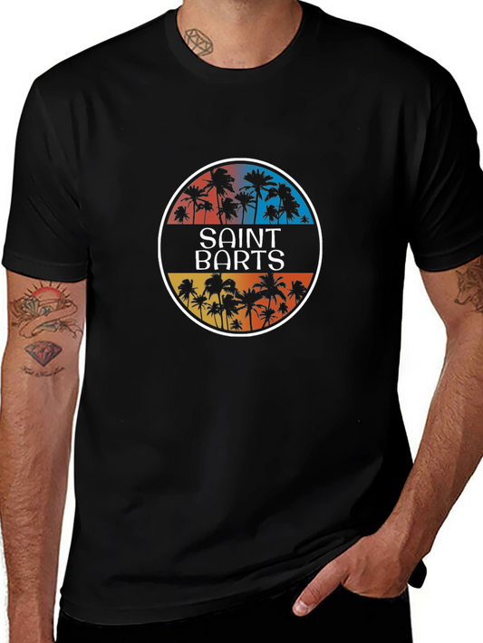 Saint Barts Palm Tee - Island Vibes