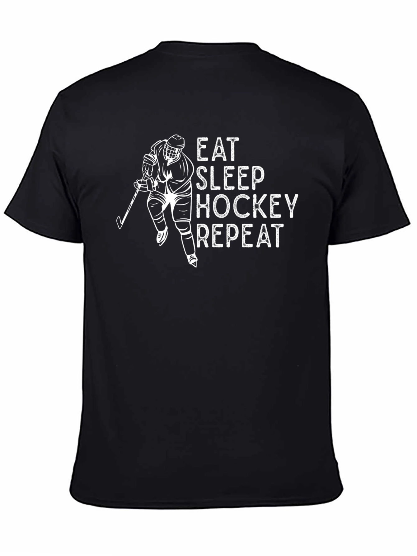 Eat Sleep Hockey Repeat Graphic Tee