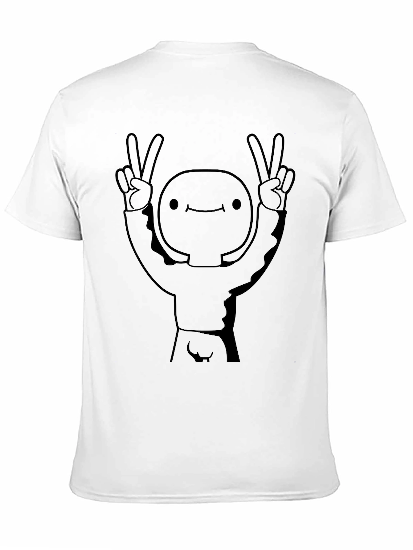 Peace Dude Graphic Black T-Shirt