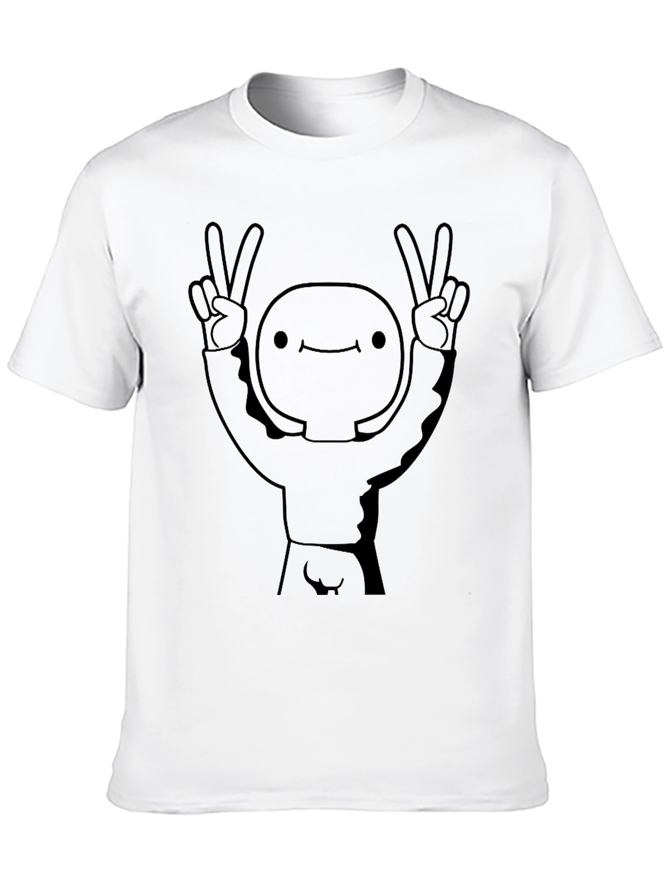 Peace Dude Graphic Black T-Shirt