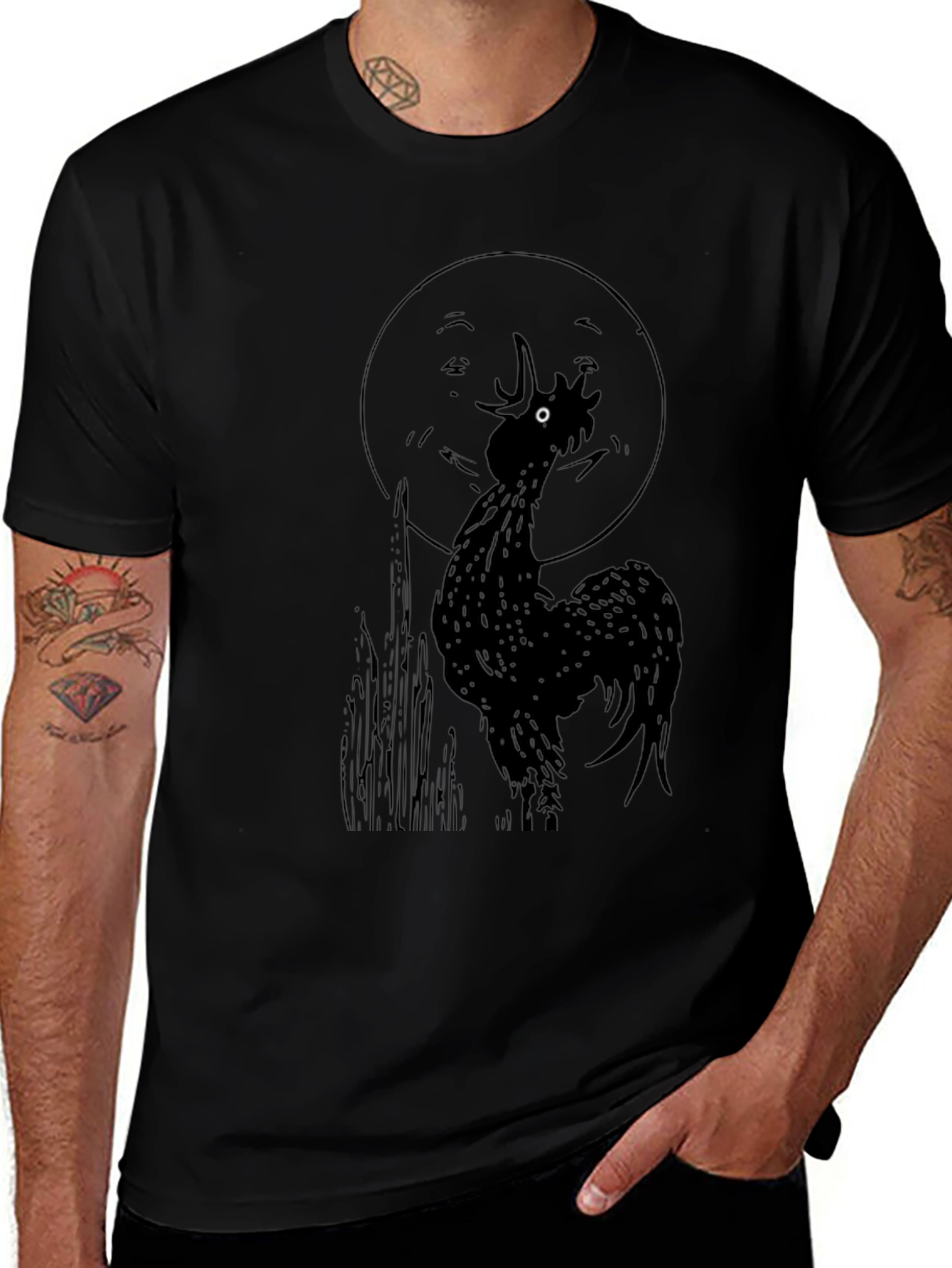 Black Rooster Graphic Tee