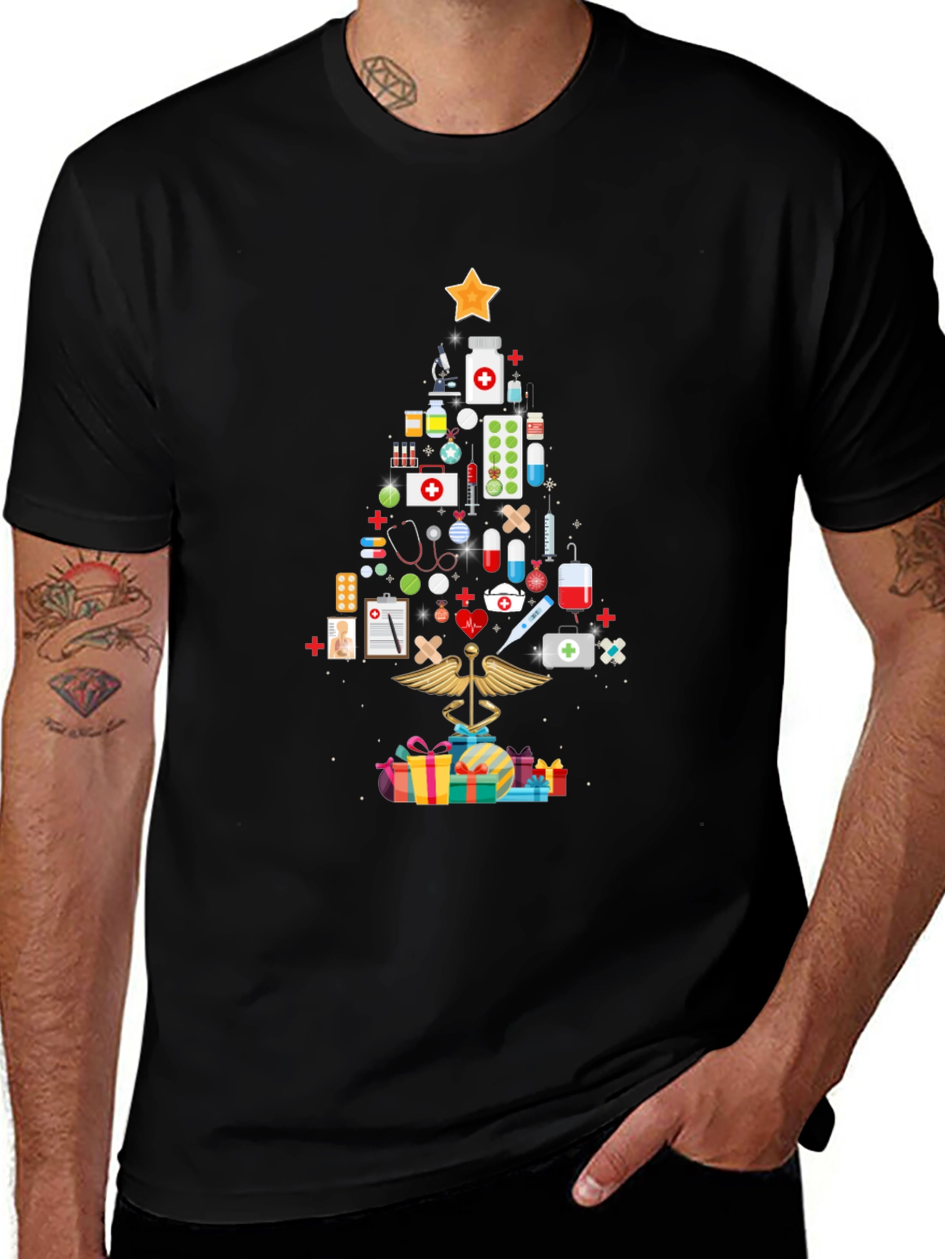 Medical Christmas Tree T-Shirt