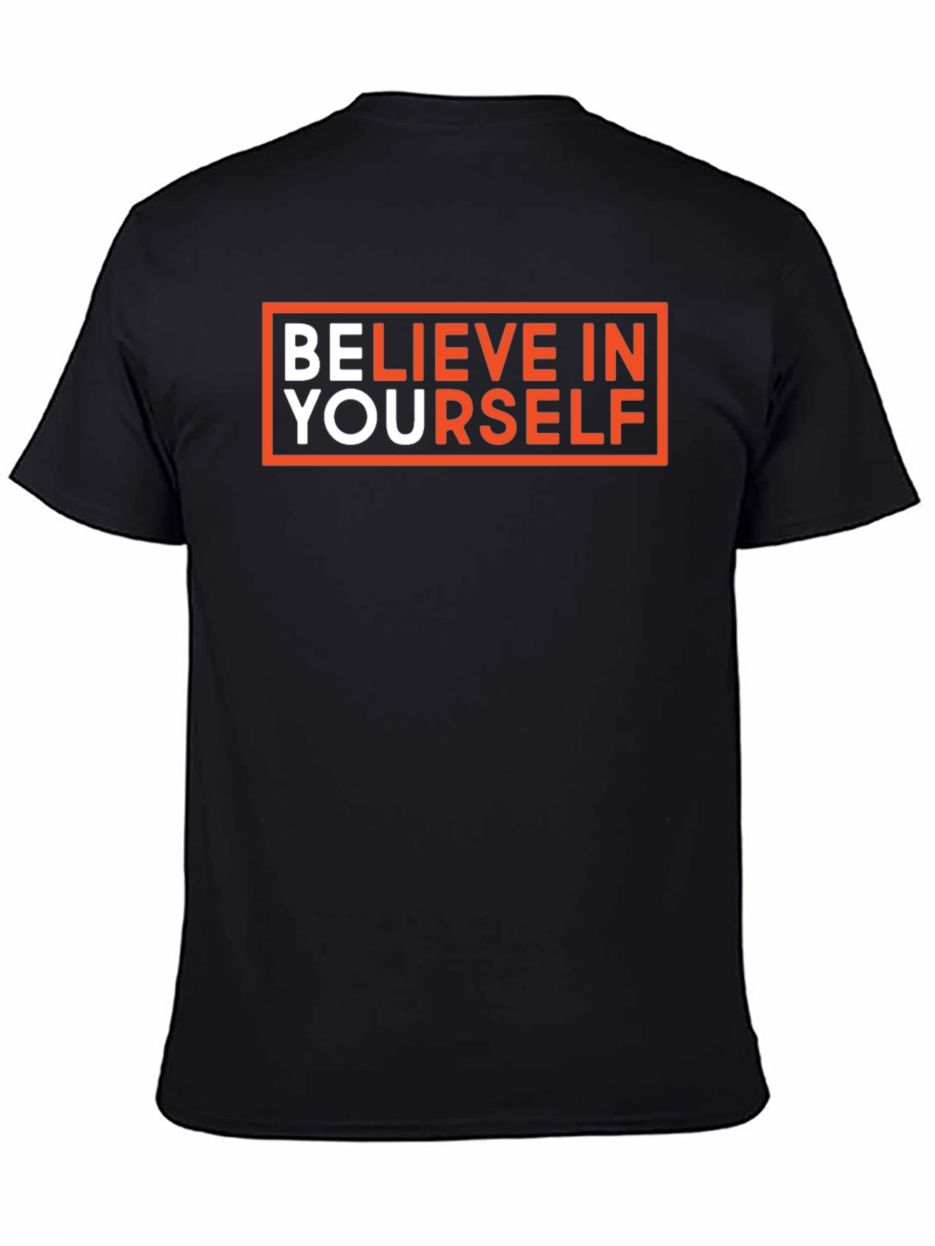 Believe In Yourself Black Graphic Tee