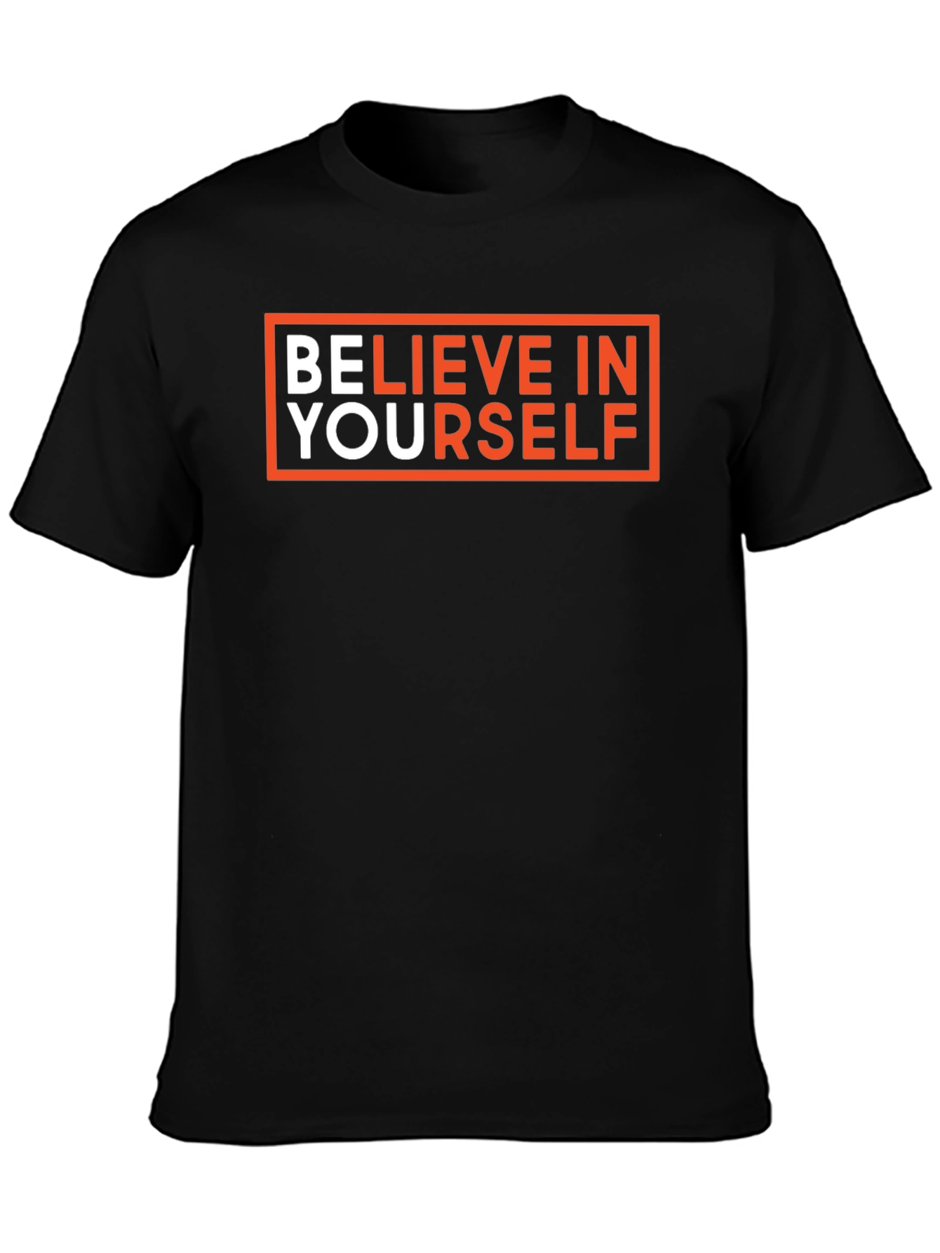 Believe In Yourself Black Graphic Tee