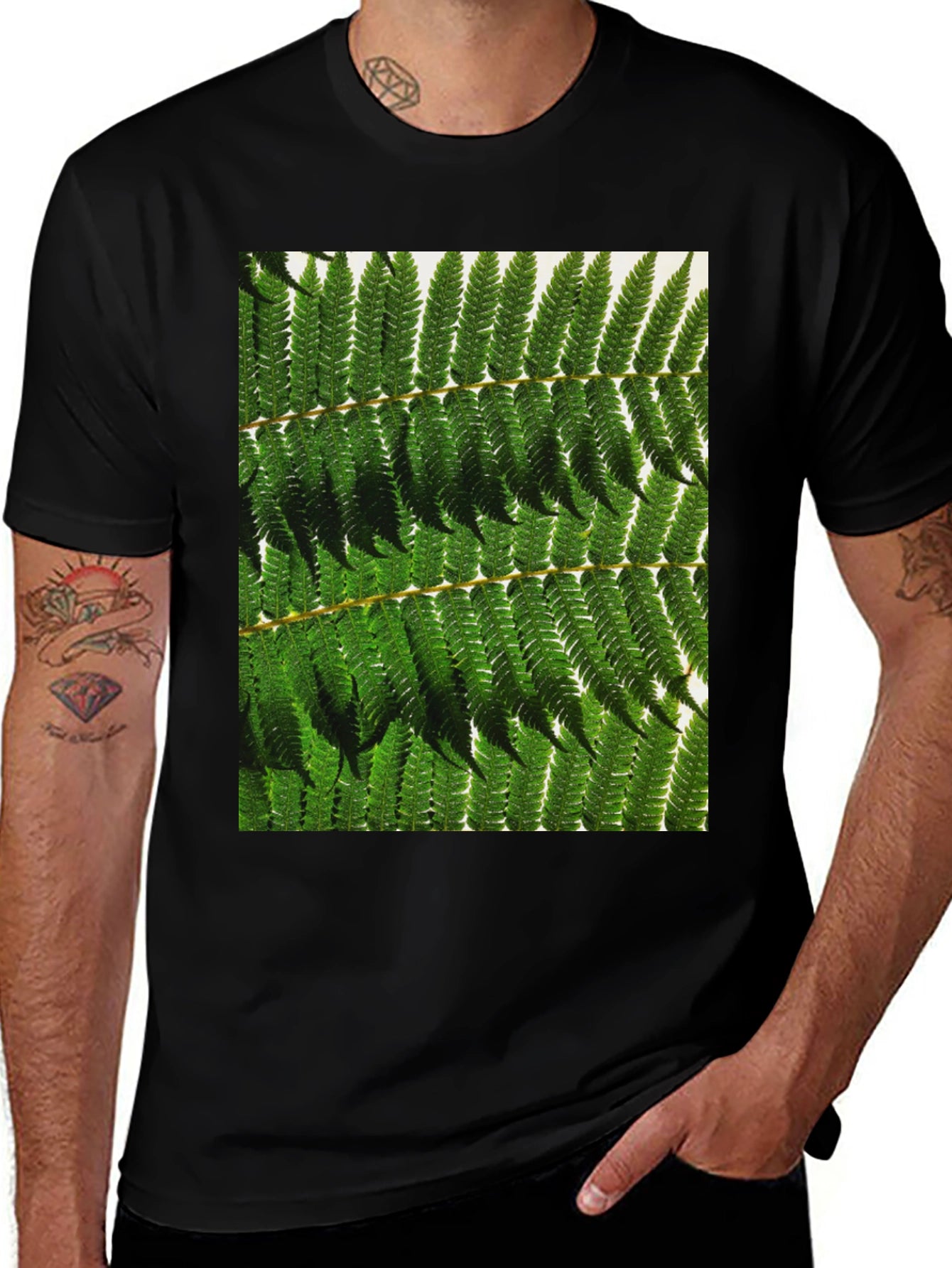Fern Print Tee - Nature Inspired Design