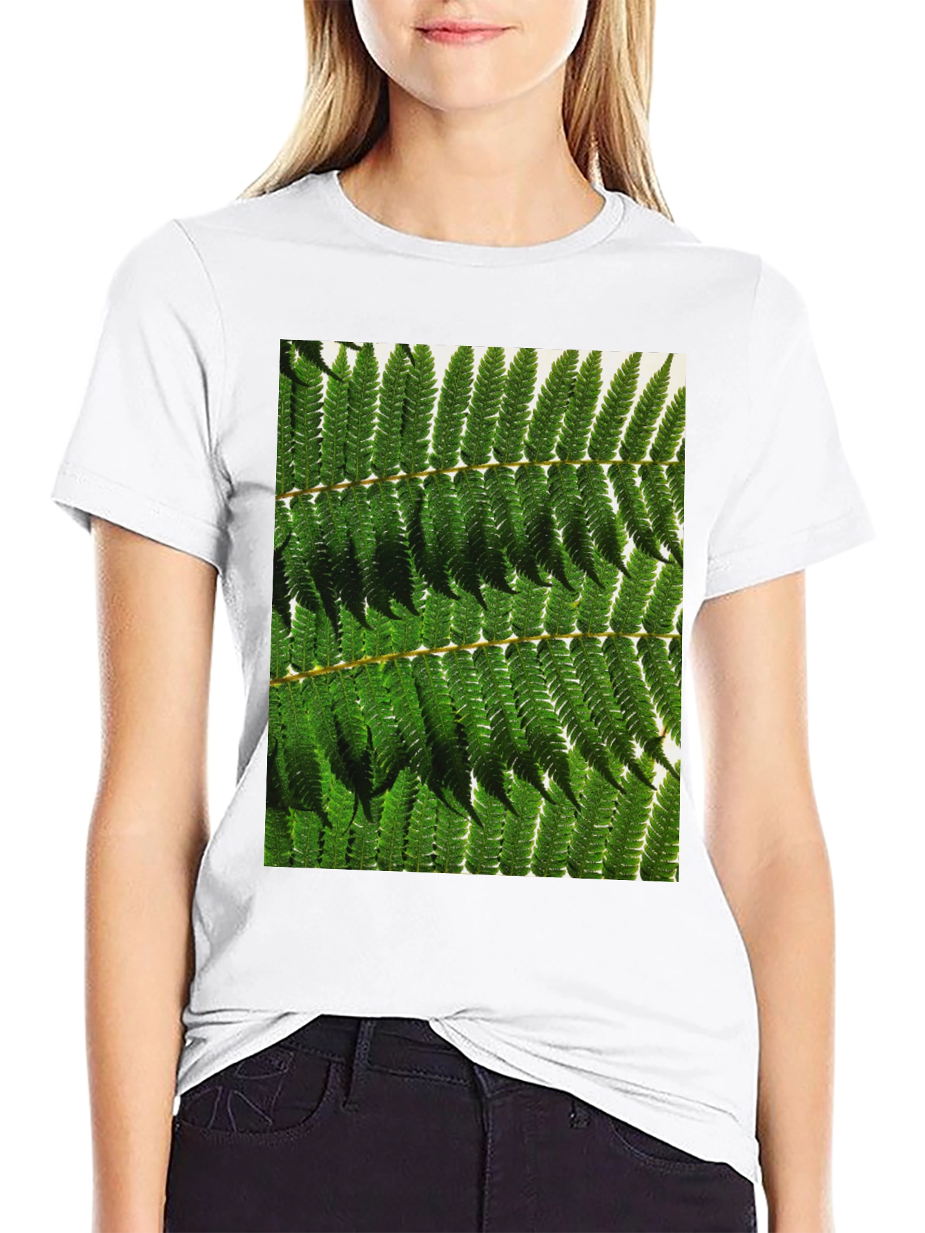 Fern Print Tee - Nature Inspired Design