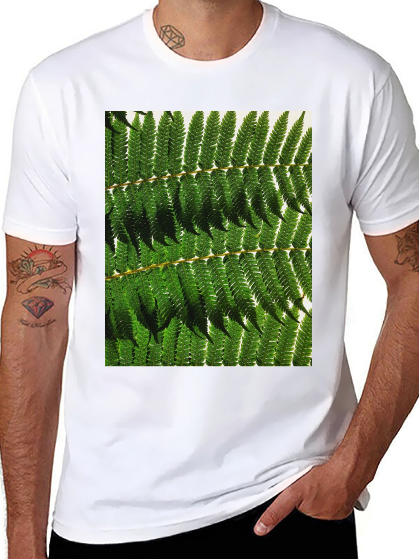 Fern Print Tee - Nature Inspired Design
