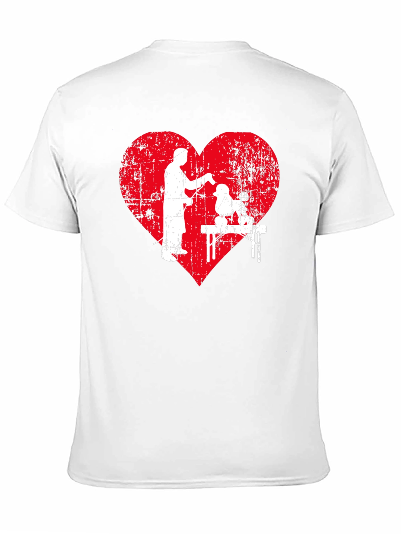 Dog Groomer Heart Graphic T-Shirt