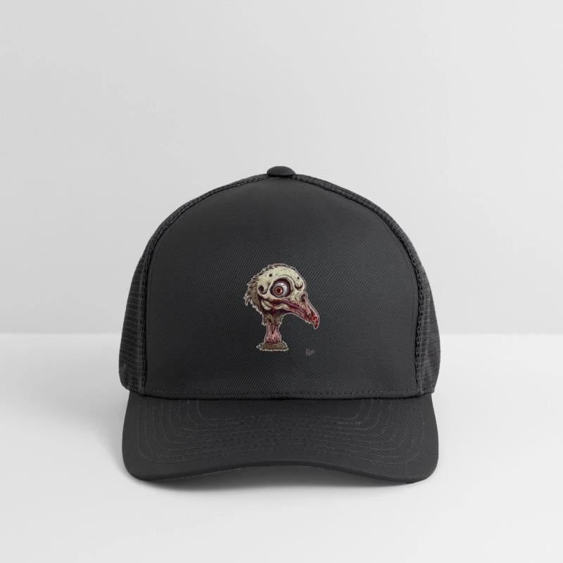 Zombie Ostrich Head Creepy Undead Bird Art