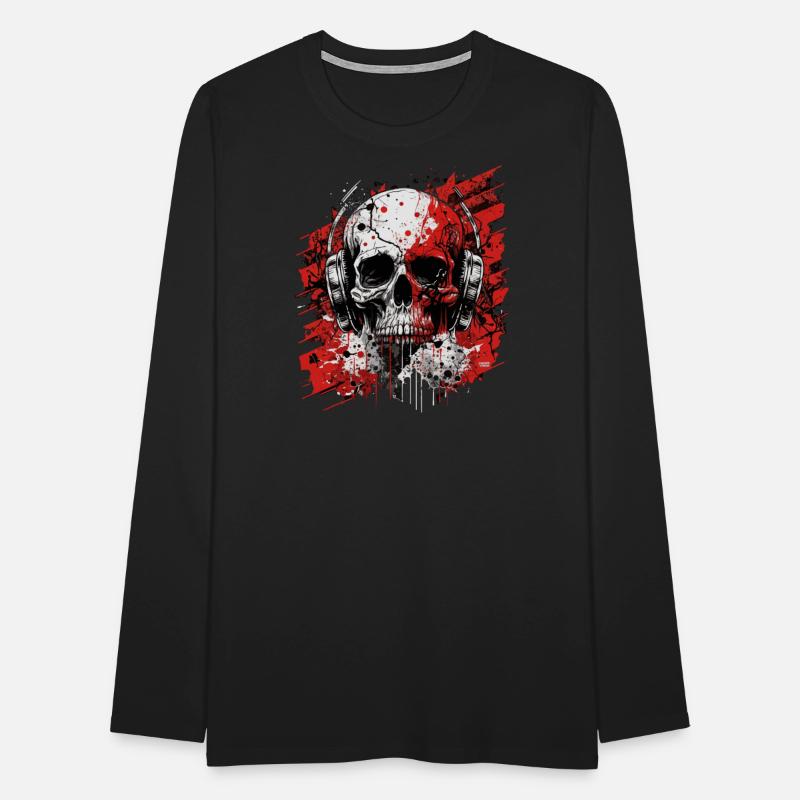 Zombie skull techno dj