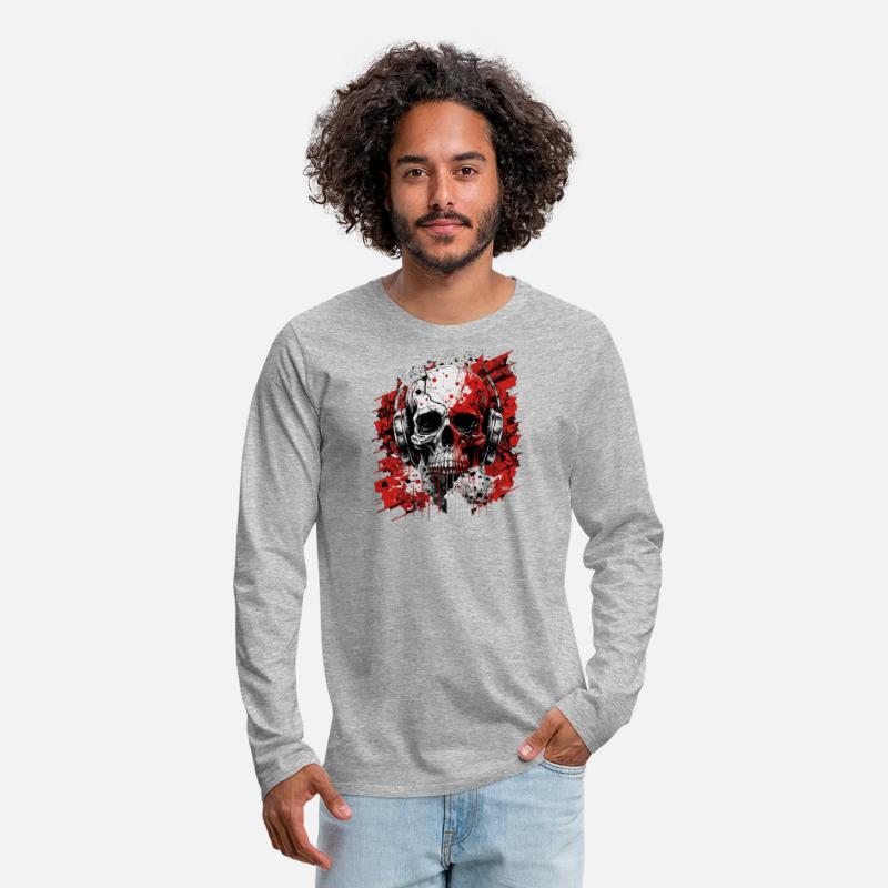 Zombie skull techno dj