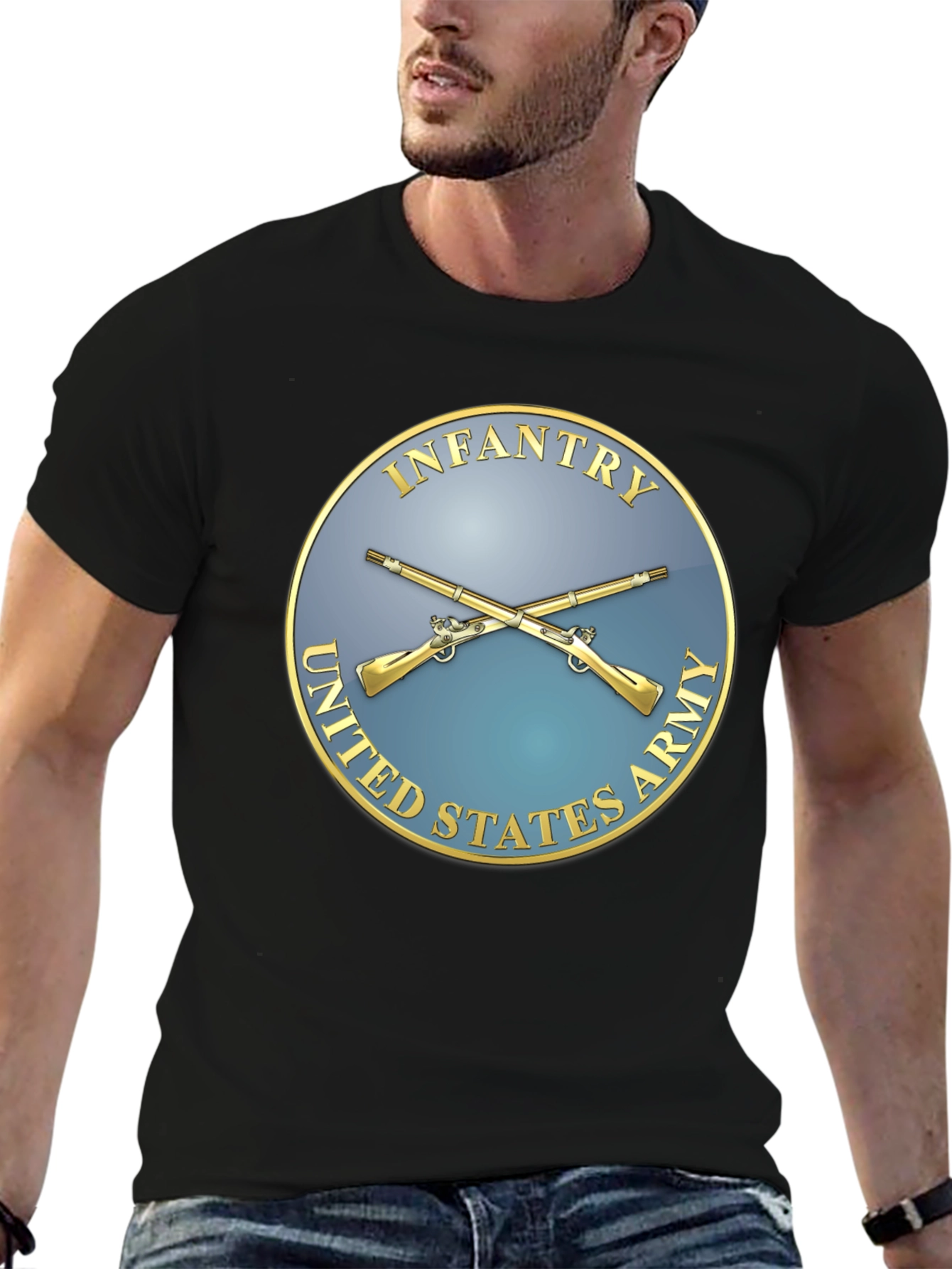 US Army Infantry T-Shirt Black