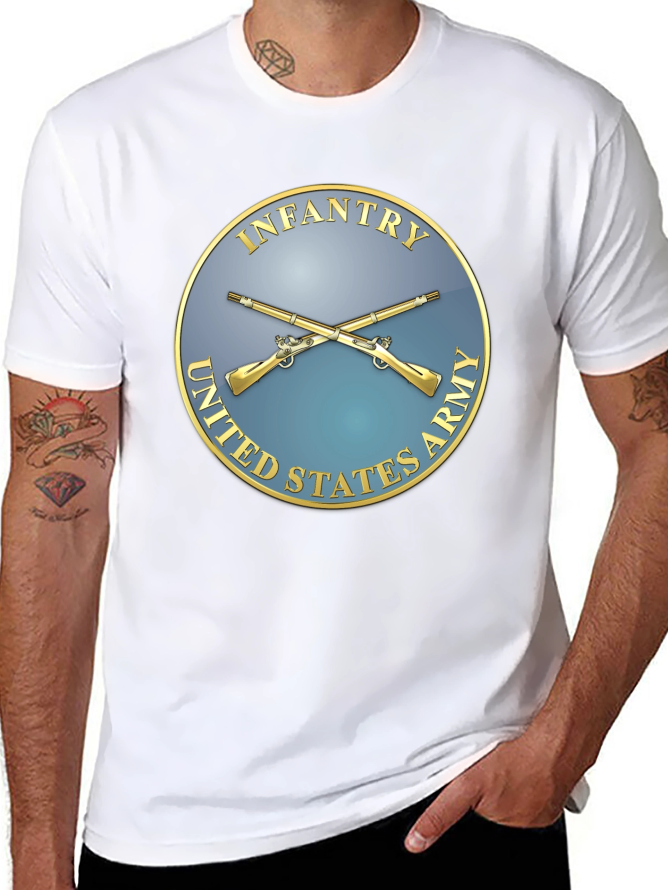 US Army Infantry T-Shirt Black