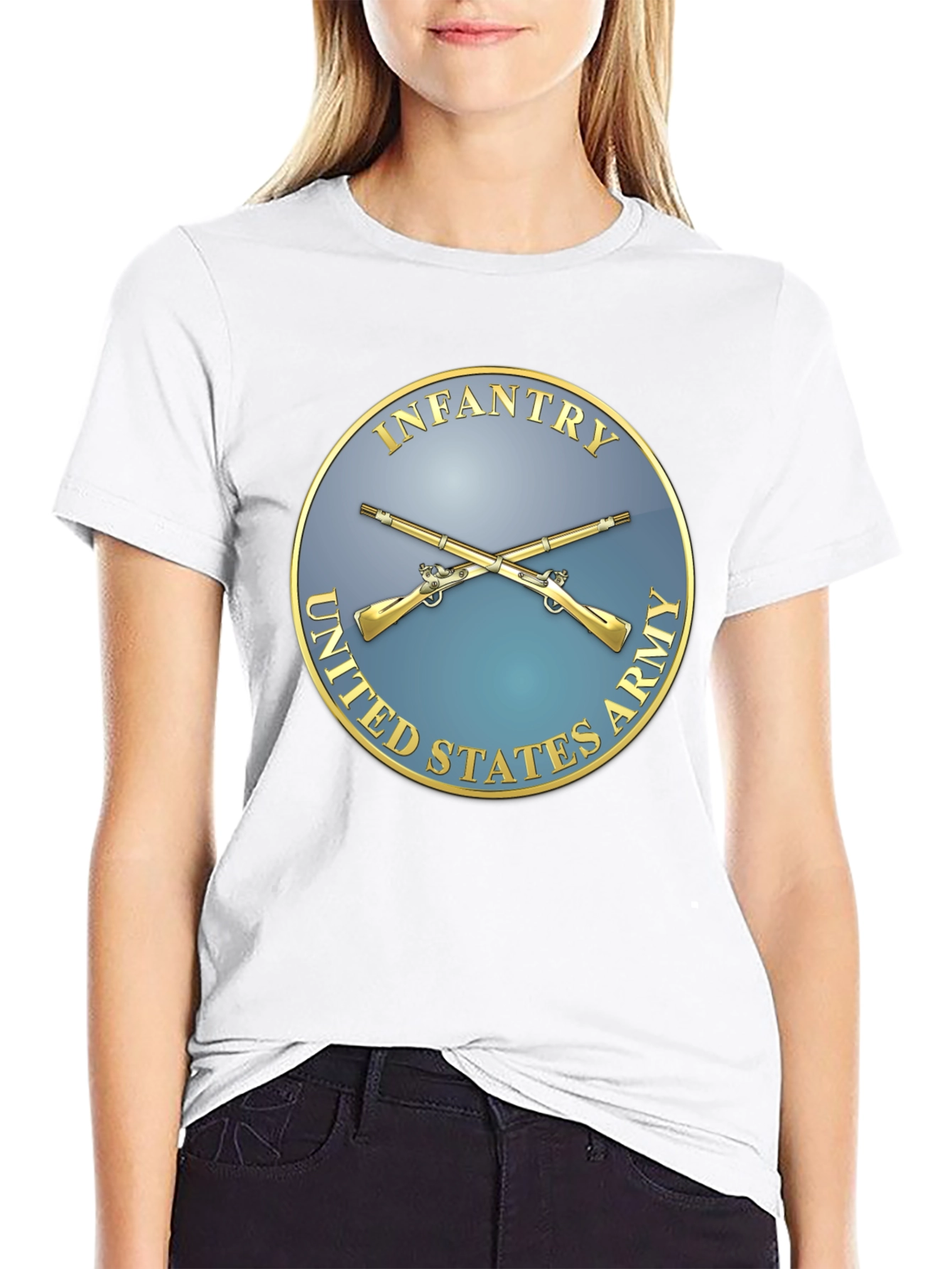 US Army Infantry T-Shirt Black