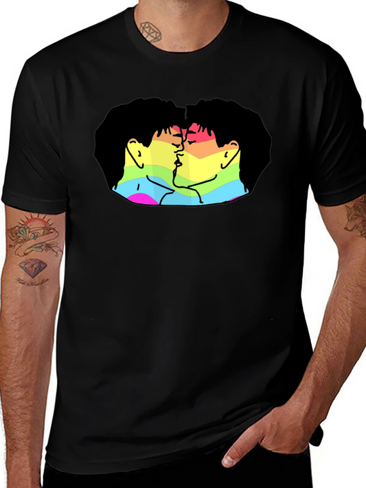 Pride Kiss Graphic Tee - Soft Cotton Blend