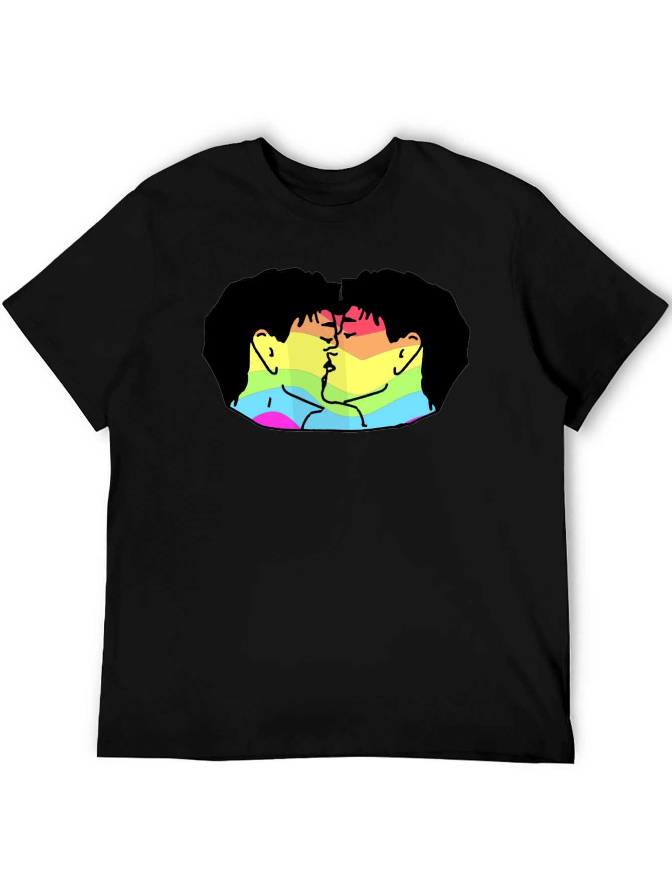 Pride Kiss Graphic Tee - Soft Cotton Blend