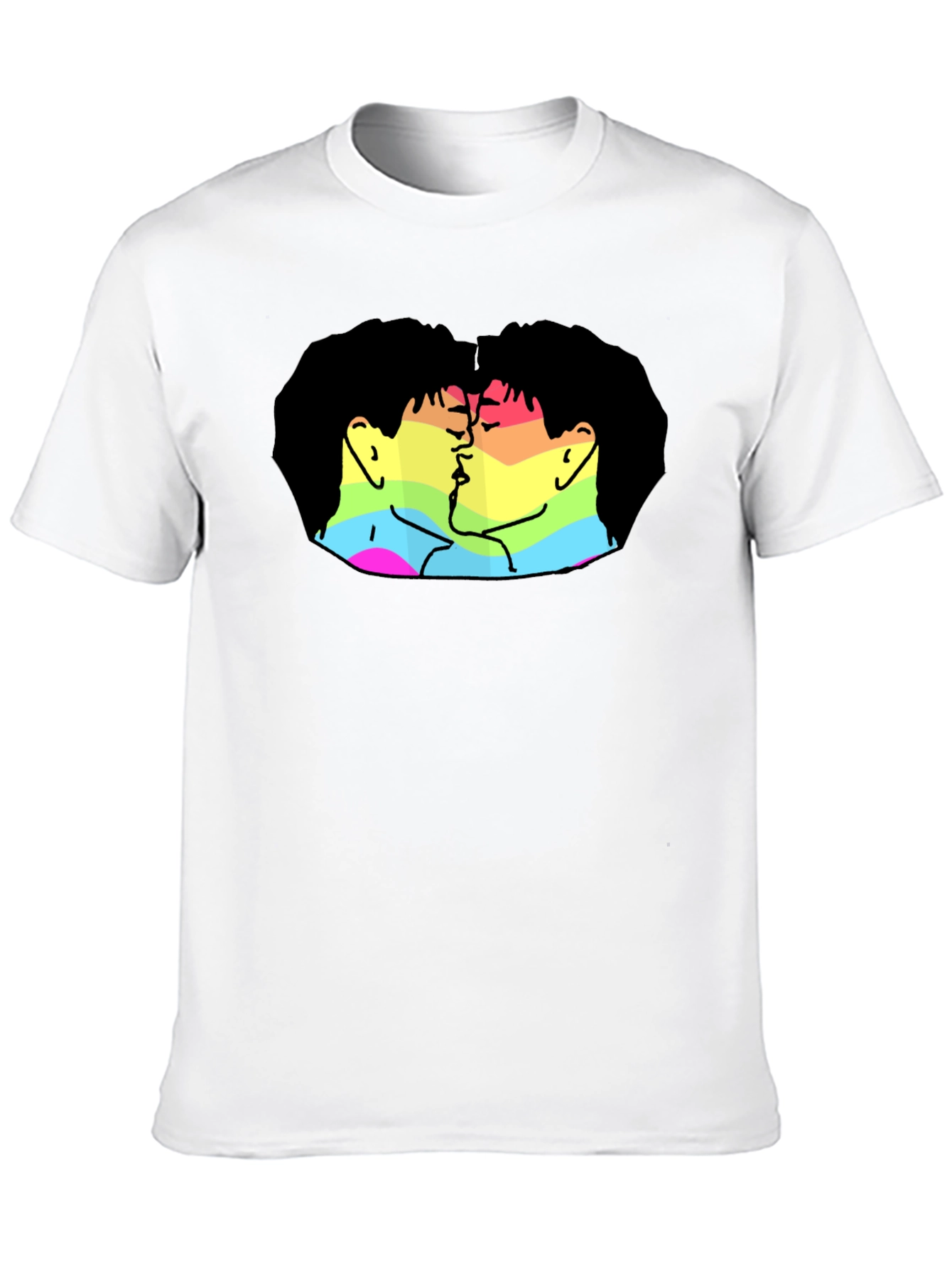 Pride Kiss Graphic Tee - Soft Cotton Blend