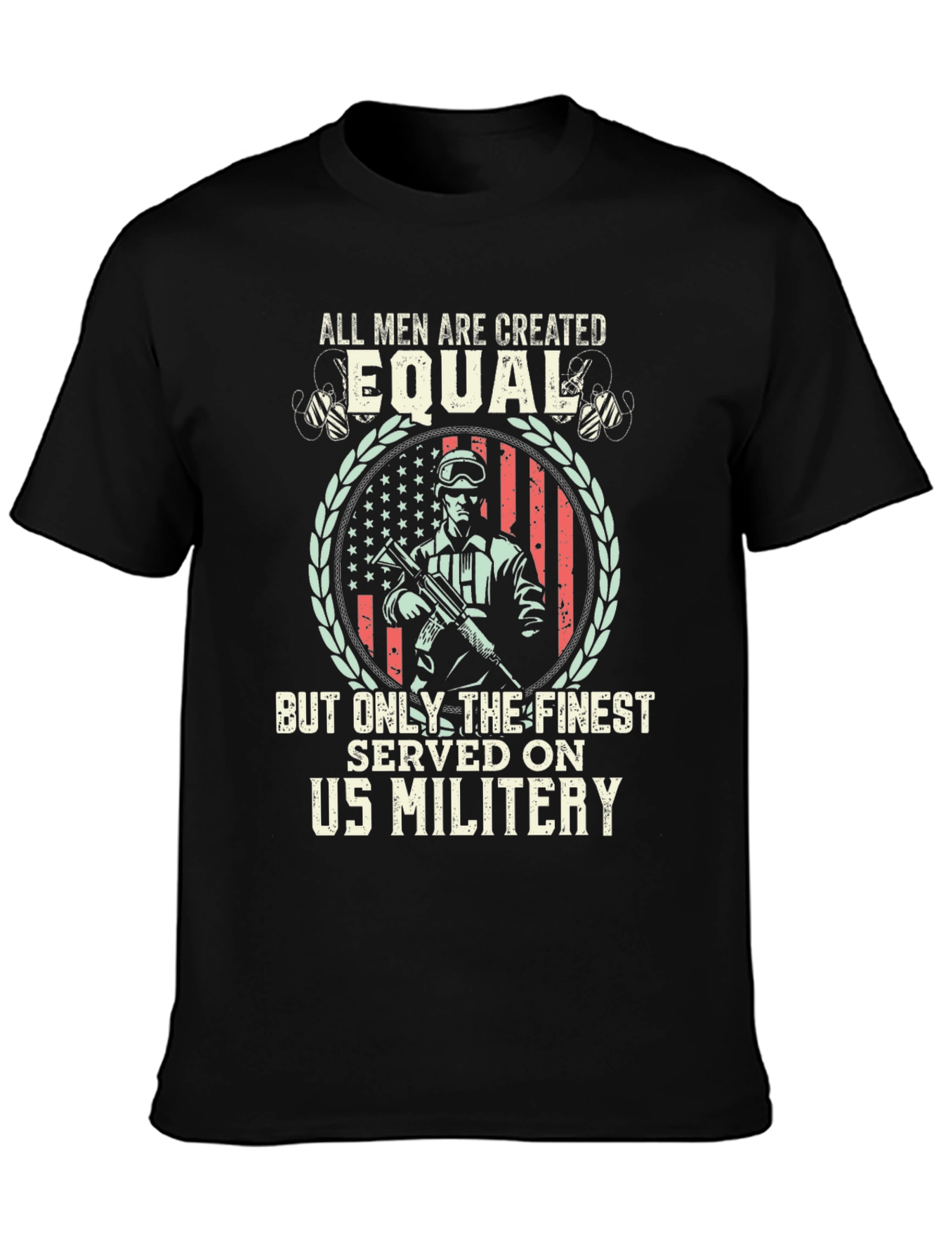 US Military Finest Served Graphic Tee