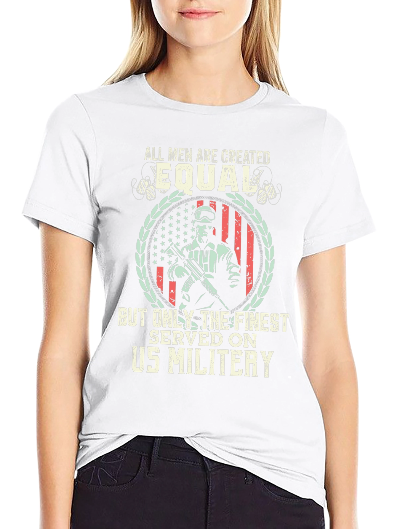 US Military Finest Served Graphic Tee