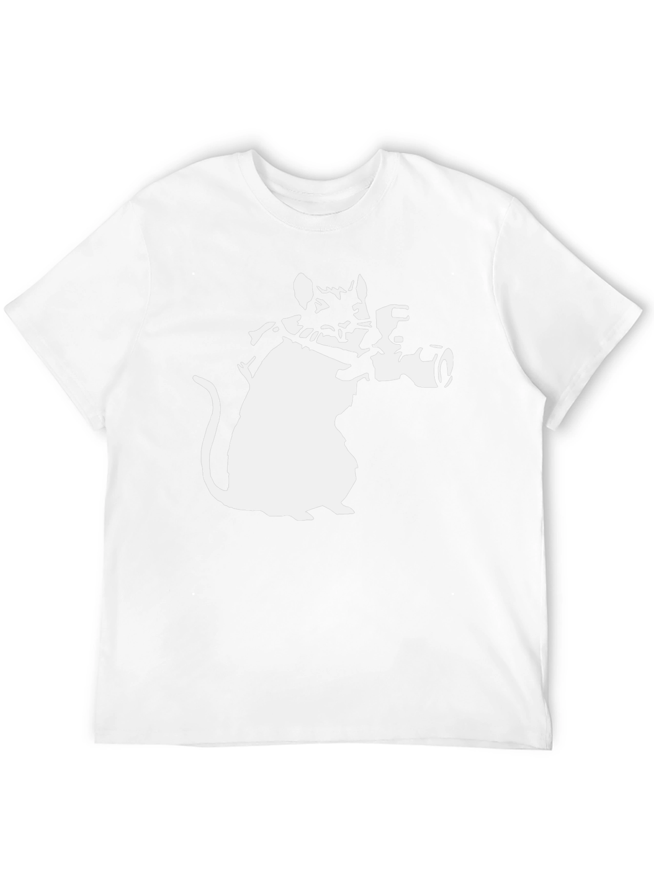Banksy Rat Bazooka Graphic Tee - Black Cotton T-Shirt